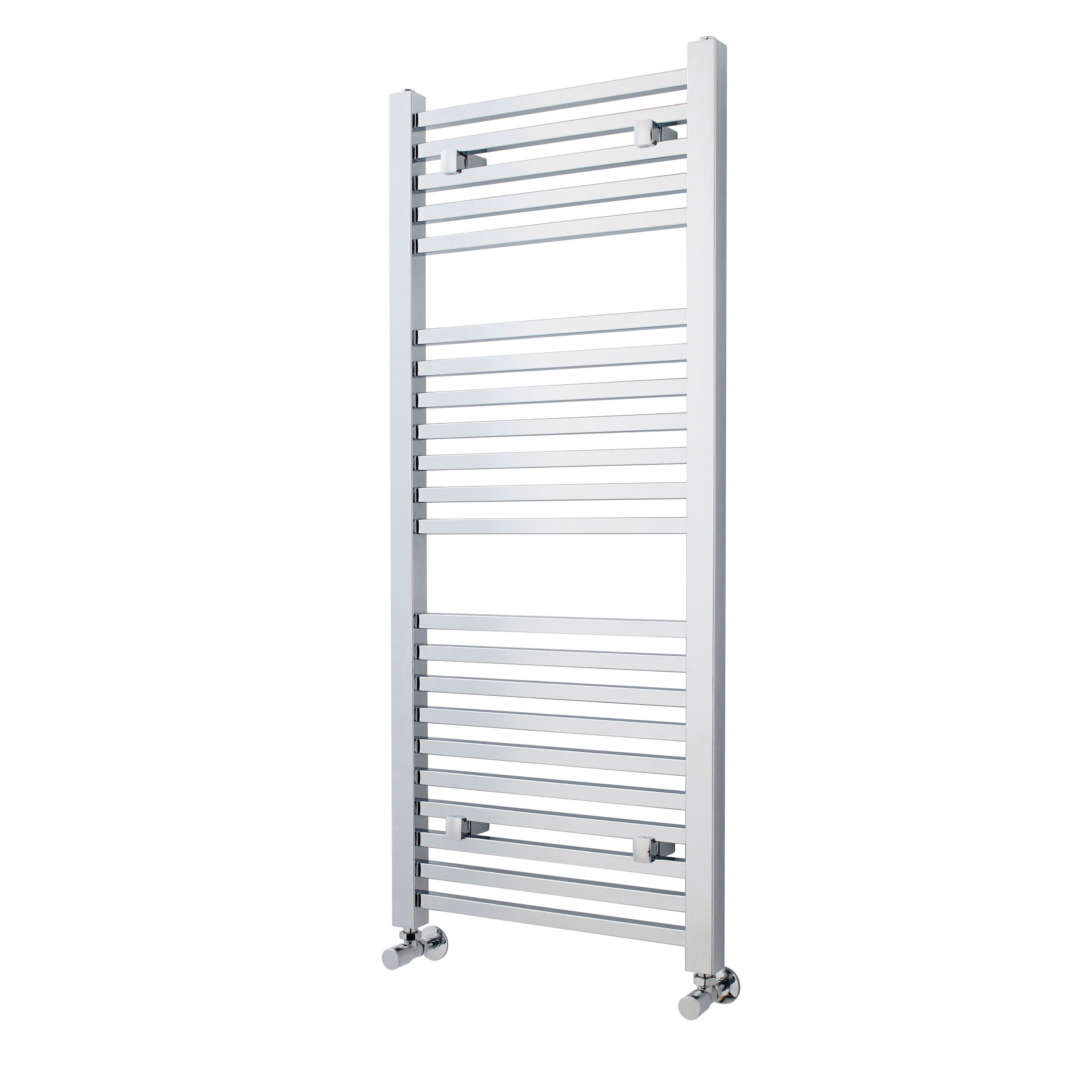 Nuie Straight Heated Towel Rail - 1200mm x 500mm - Chrome