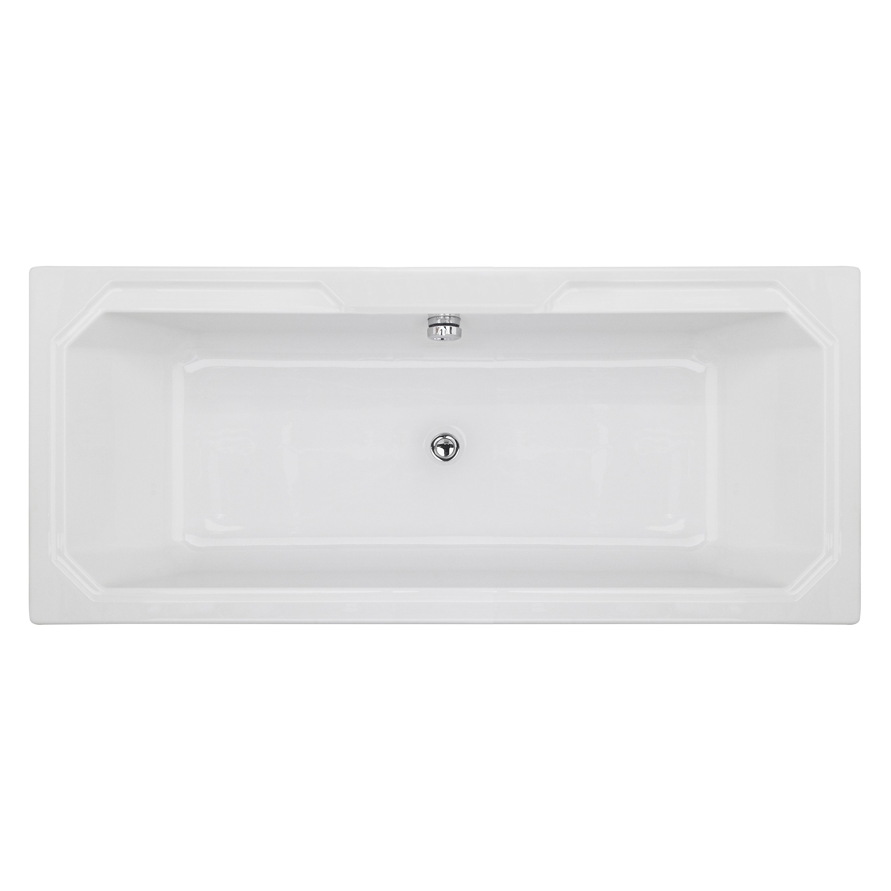 Nuie Ascott Rectangular Double Ended Bath - 1800mm x 800mm - White