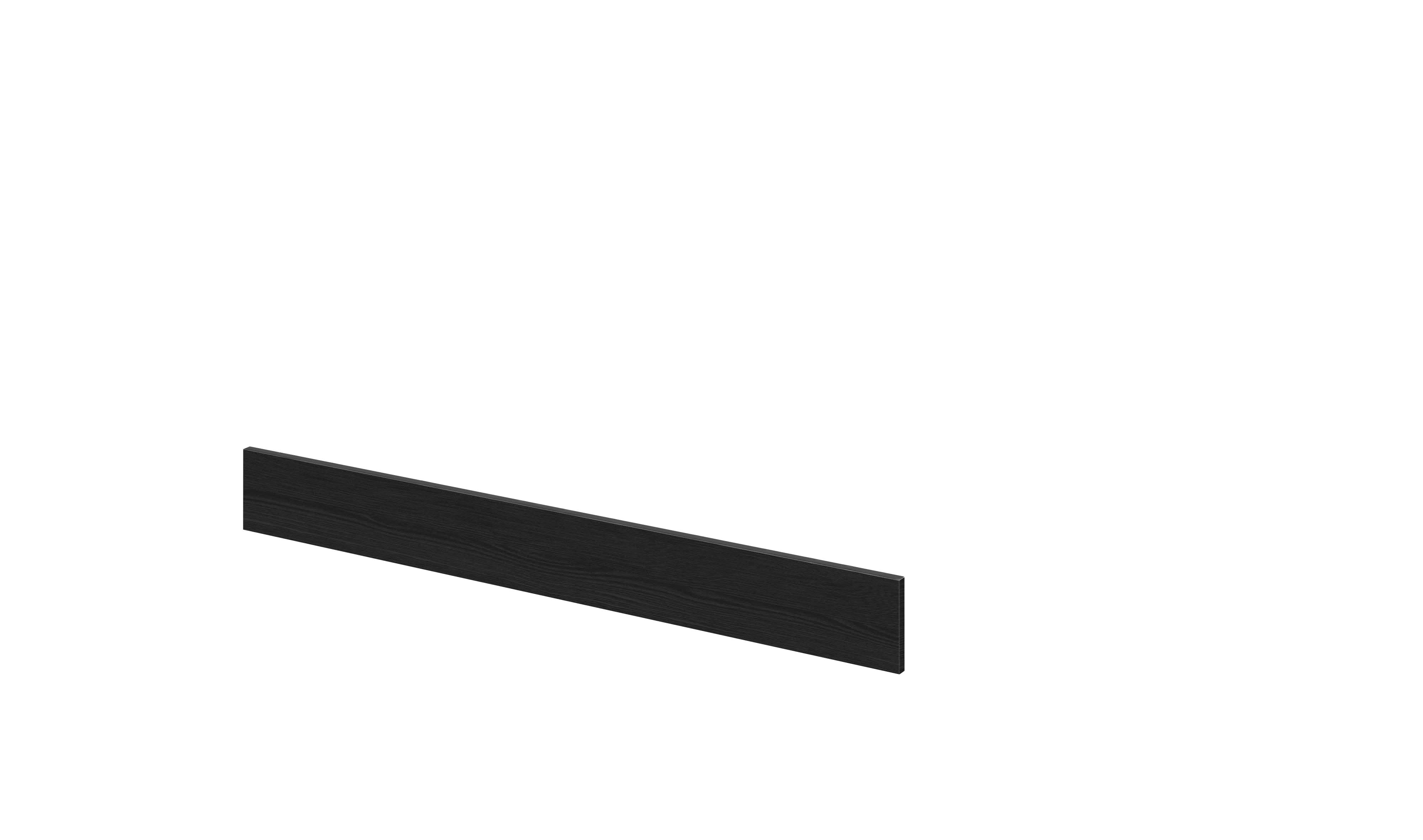 Hudson Reed Fusion Fitted Plinth, Durable End Panel and Bath Side Panel for Modern Bathrooms in Charcoal Black Finish, 1250mm