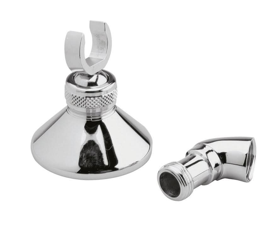 Nuie Wall Bracket And Elbow - Chrome