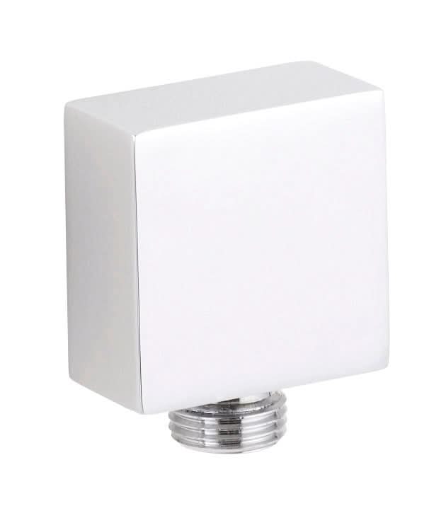 Nuie Square Outlet Elbow - Chrome