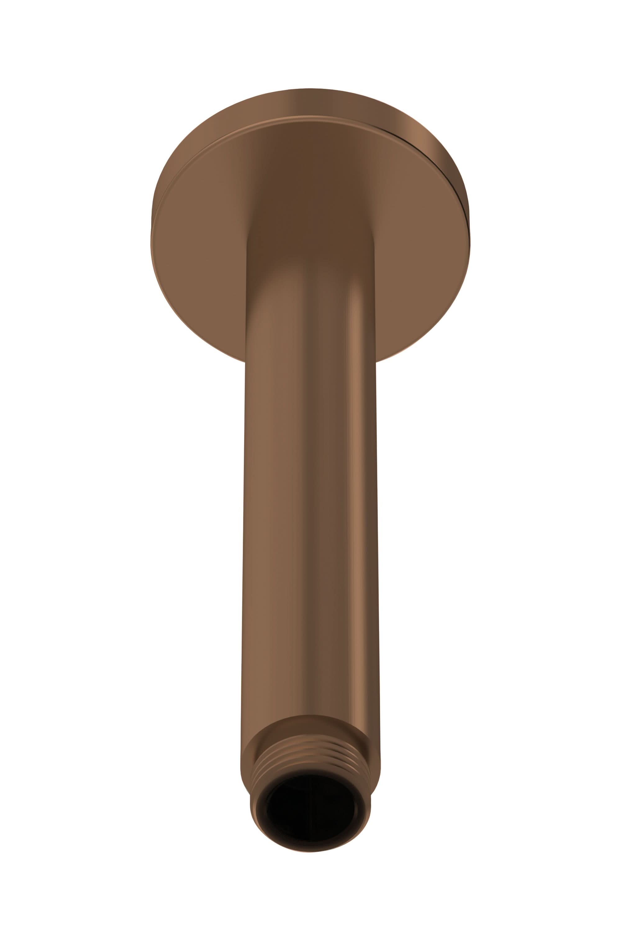 Nuie Round Ceiling Arm 150mm, Durable and Stylish Ceiling Mounted Arm, Brushed Bronze