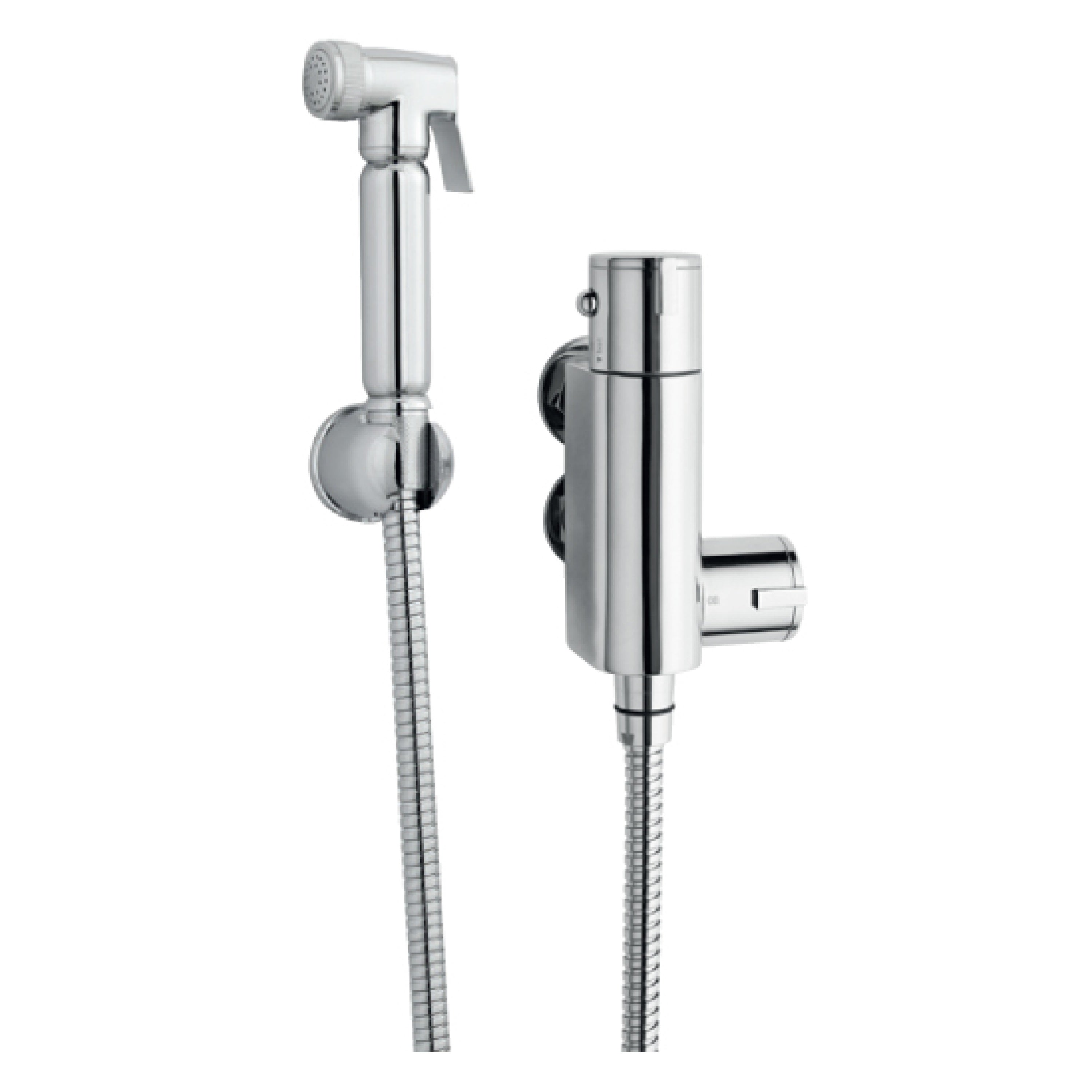 Nuie Douche Spray Kit With Handset Holder And Thermostatic Valve - Chrome