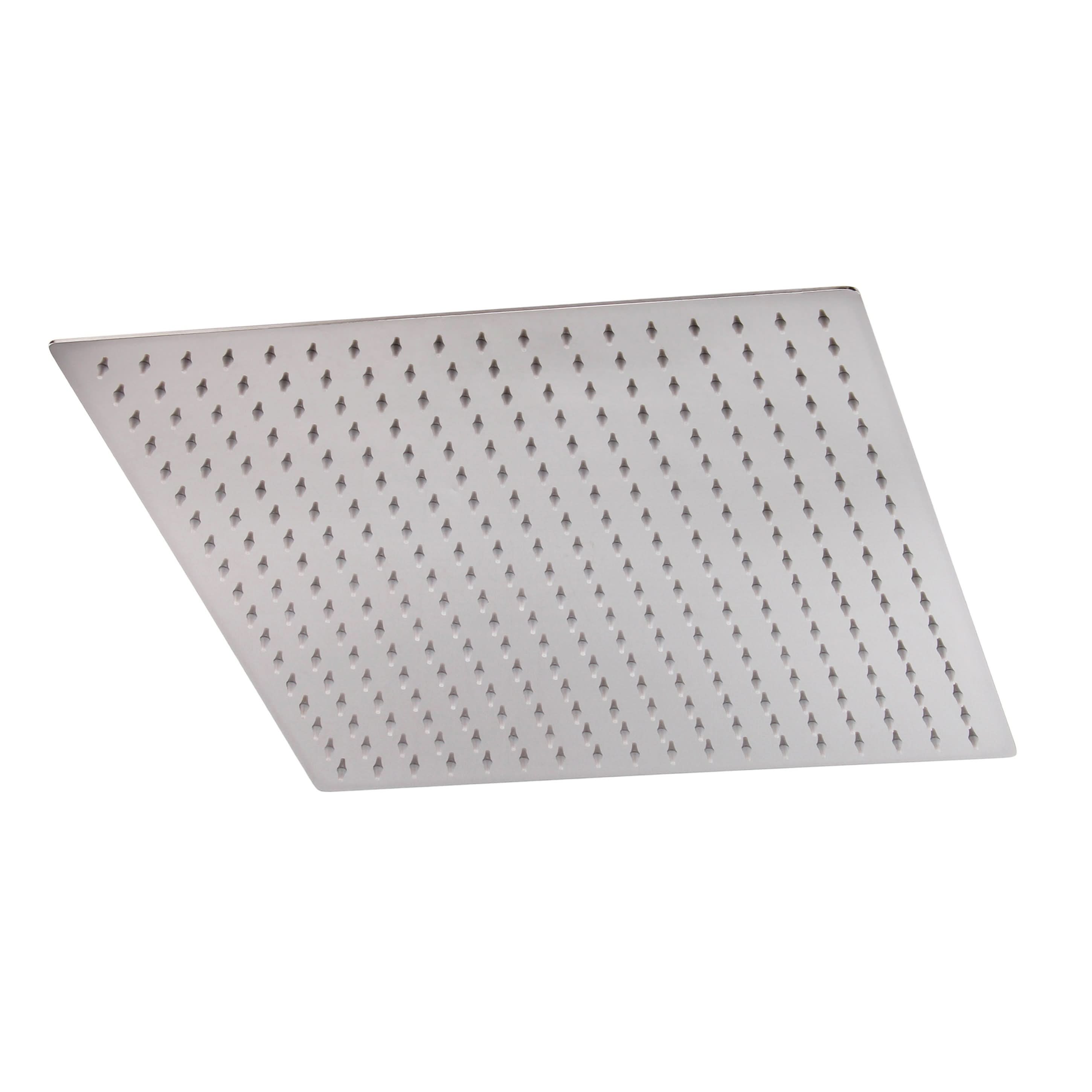 Hudson Reed Fixed Shower Heads Fixed Head, Square Minimalist Design, Shower Accessories, Chrome, 400mmX400mm