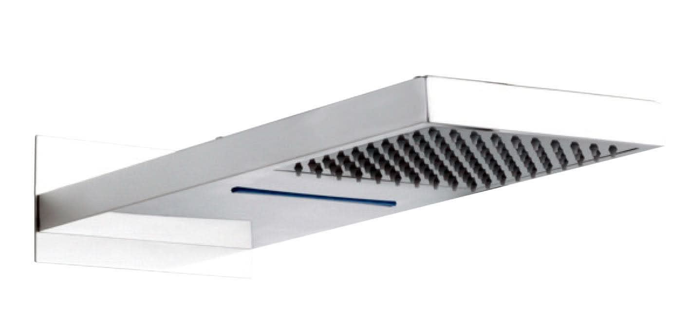 Hudson Reed Hudson Reed Fixed Shower Heads Fixed Head, Ultra Thin Minimalist Design, Shower Accessories, Chrome, 500mmX200mm