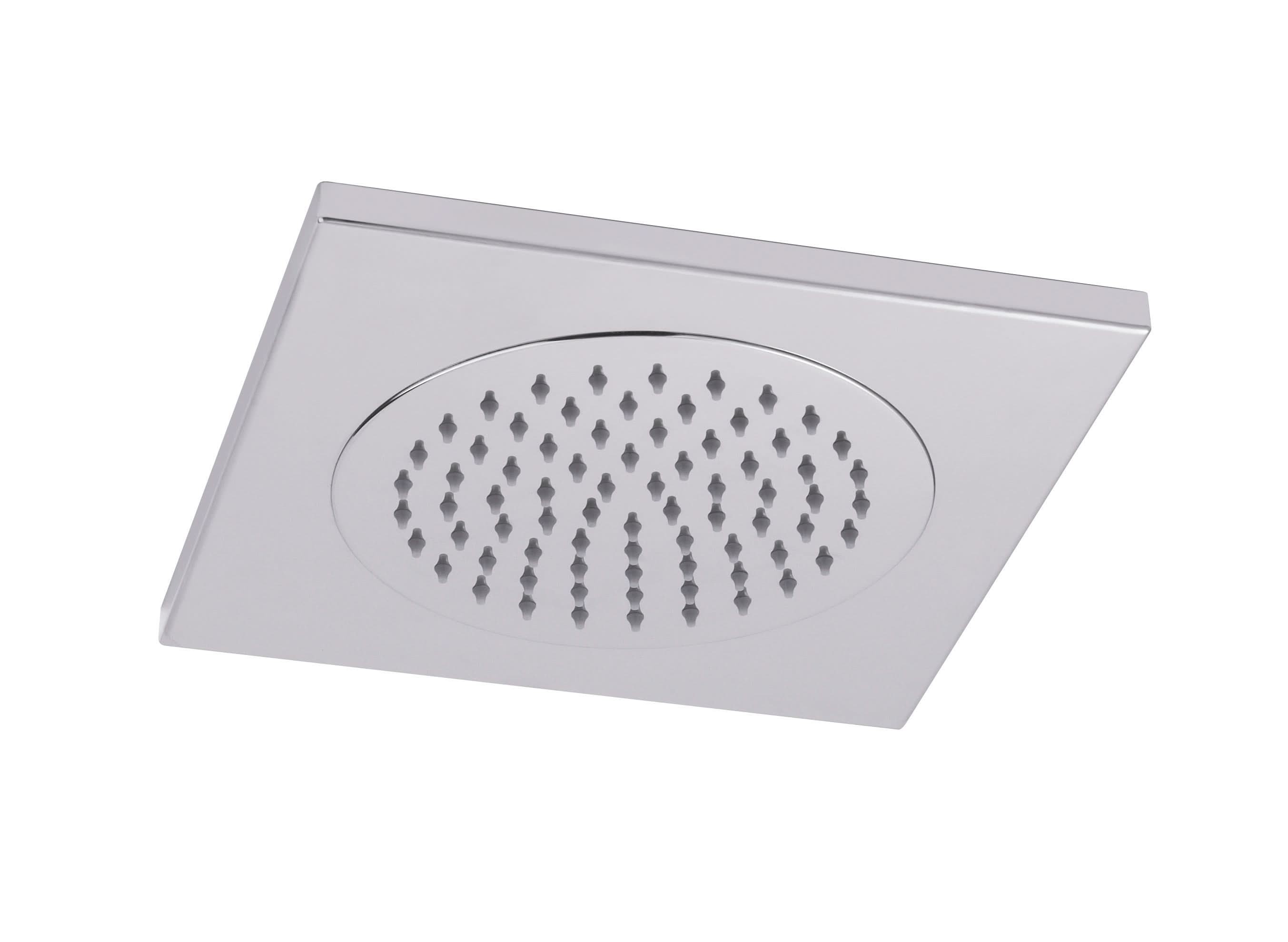 Hudson Reed Fixed Shower Heads Ceiling Tile Fixed Head, Square Minimalist Design, Shower Accessories, Chrome, 270mmX270mm