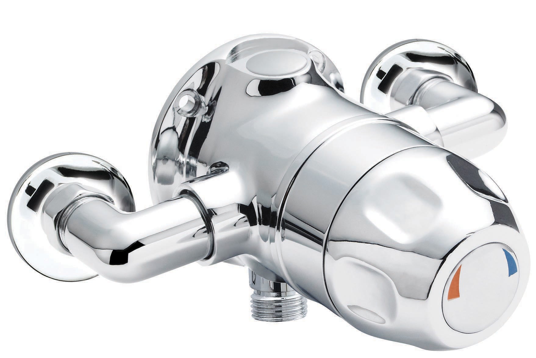 Nuie Sequential Club Handle Thermostatic Exposed Shower Valve - Chrome