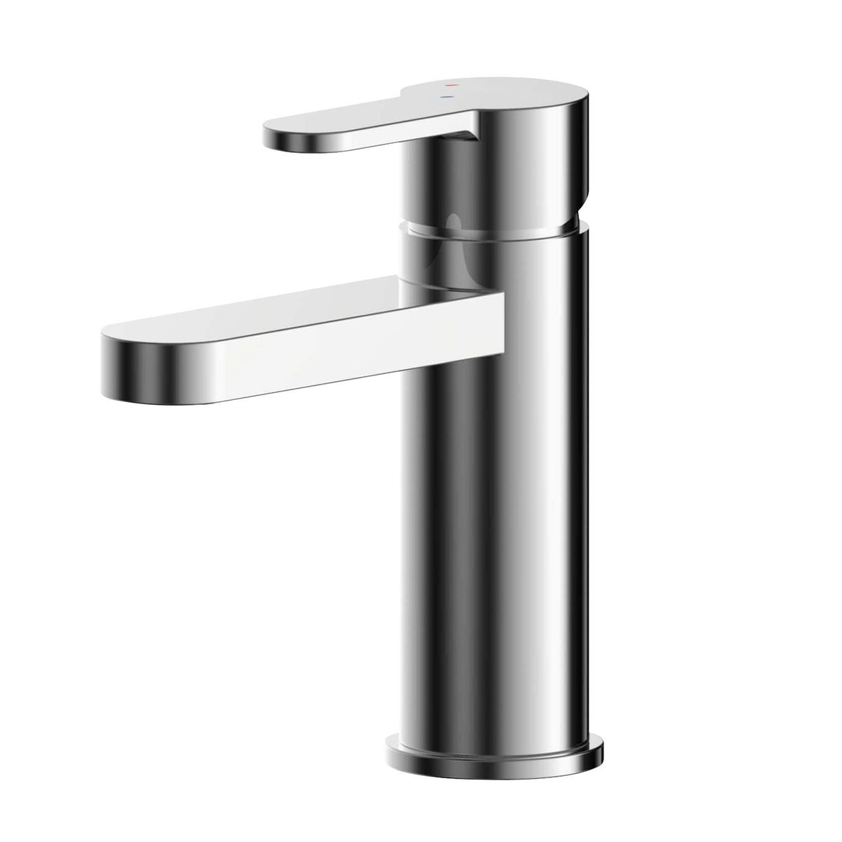 Astor Eco Mono Basin Mixer Tap With Push Button Waste - Chrome