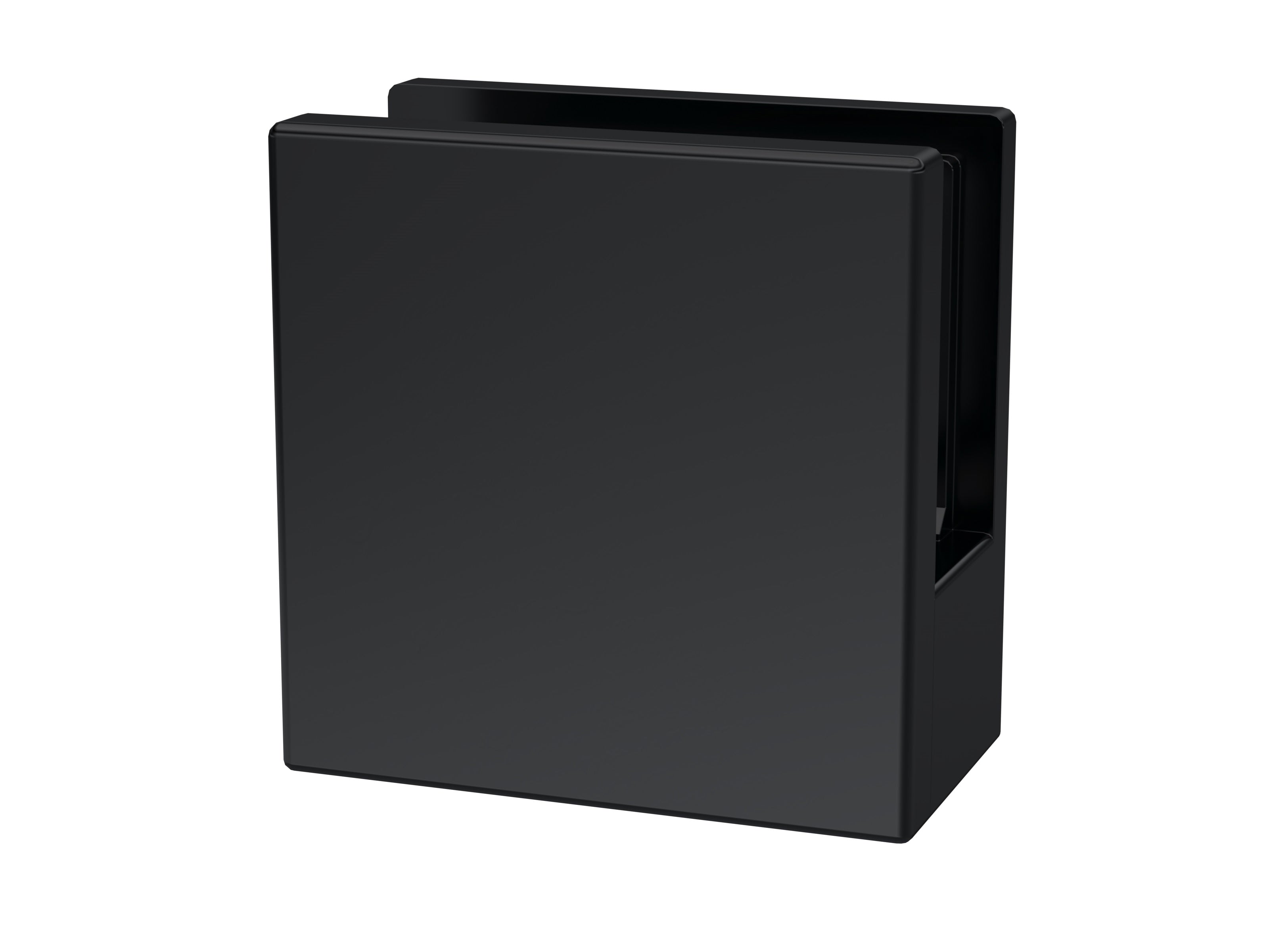 Nuie Wetroom Screen Foot And Wall Bracket - Matt Black