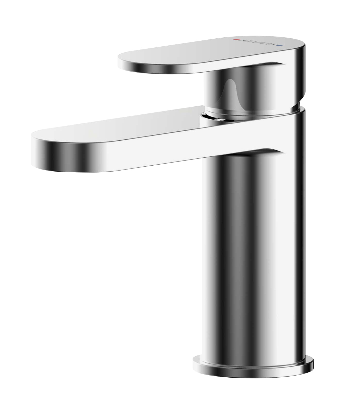 Nuie Binsey Mini Mono Basin Mixer Tap with Push Button Waste - Chrome