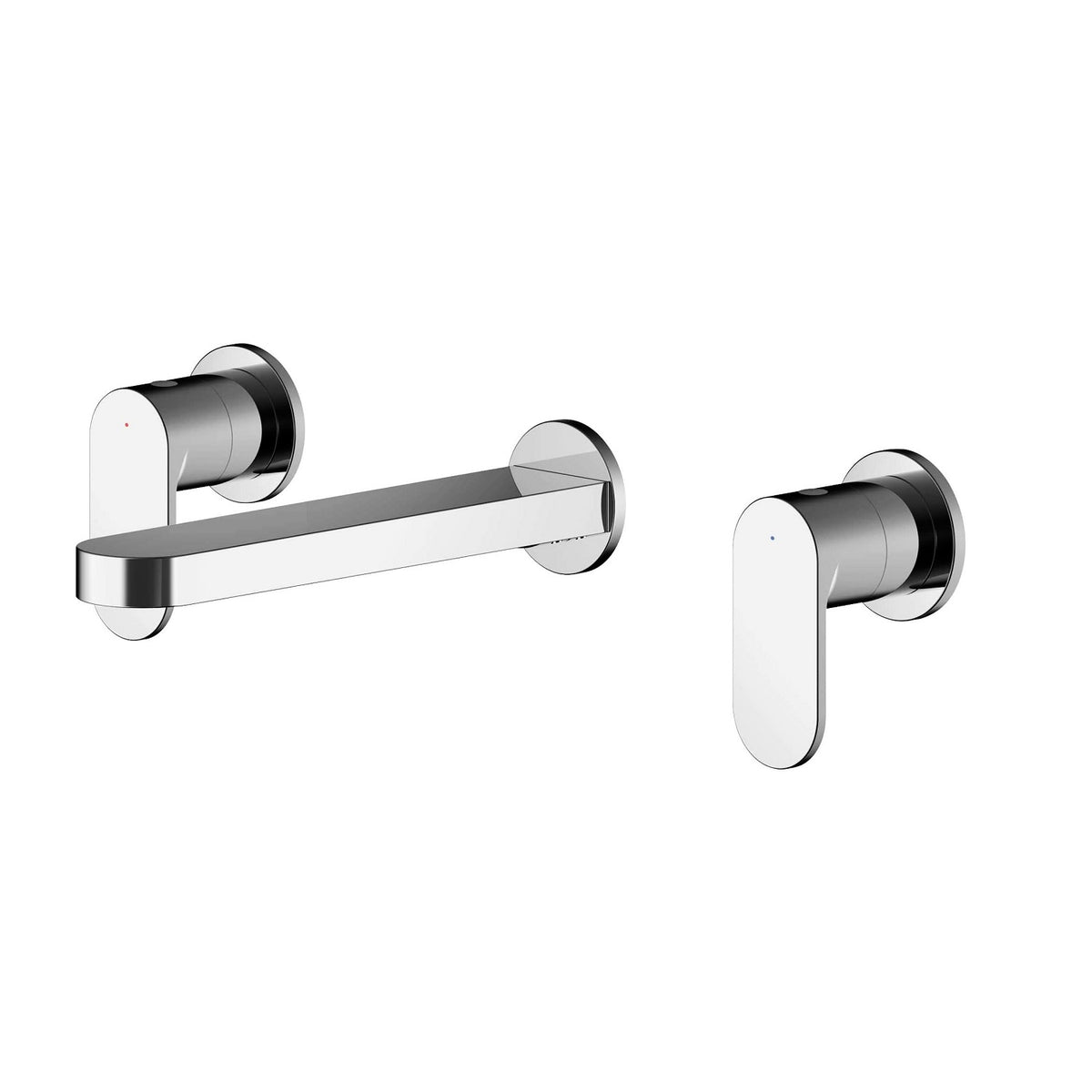 Brent 3 Hole Wall Mounted Basin Mixer Tap - Chrome