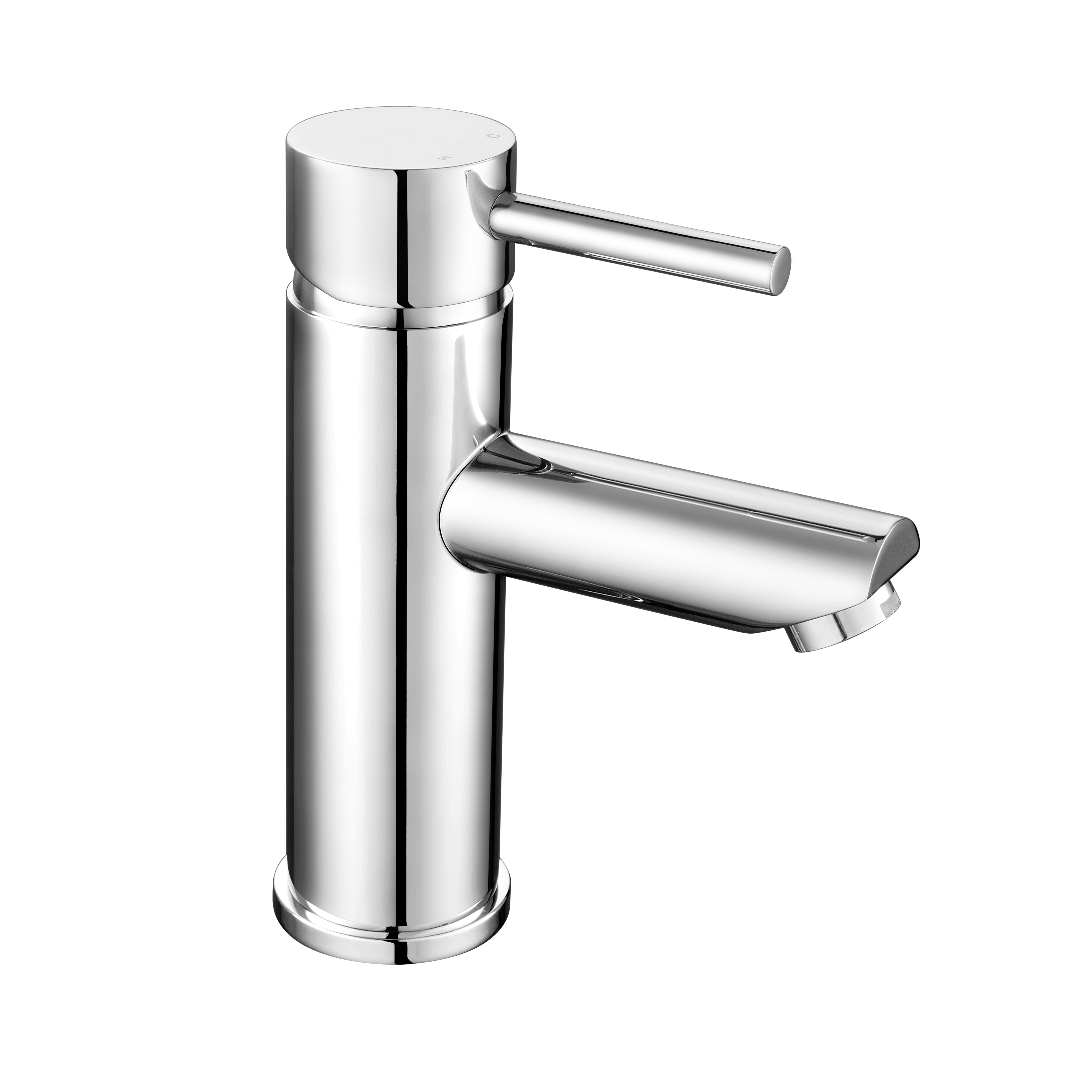 Nuie Series 2 Mono Basin Mixer Tap with Push Button Waste - Chrome