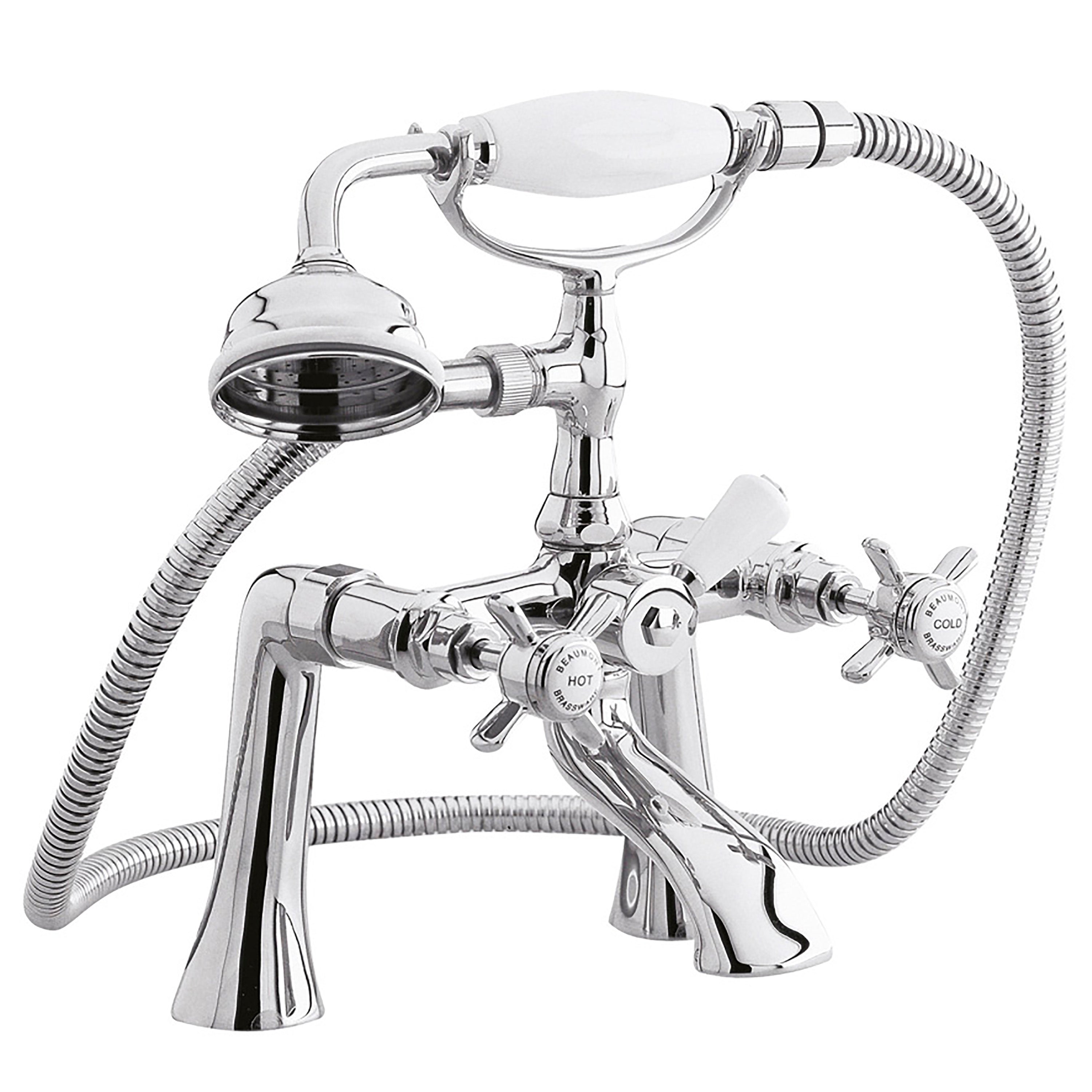 Nuie Beaumont 1/2 Bath Shower Mixer Tap - Chrome