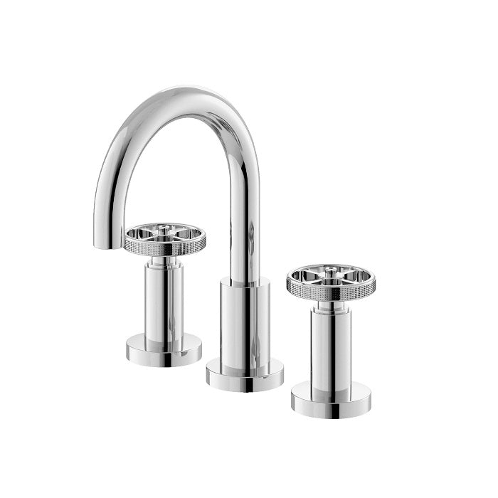 Revolve 3-Hole Basin Mixer Tap with Waste - Chrome