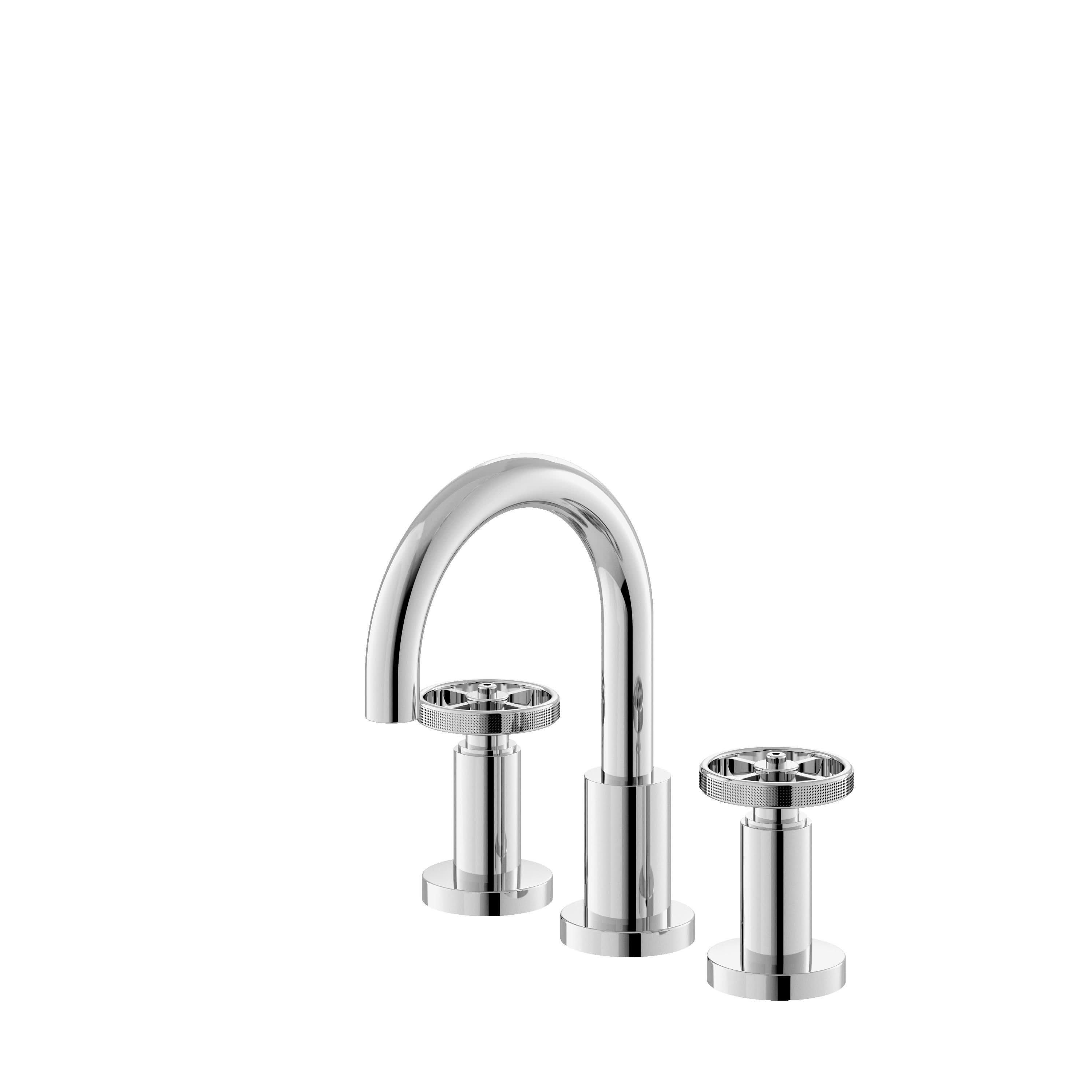 Revolve 3-Hole Basin Mixer Tap with Waste - Chrome