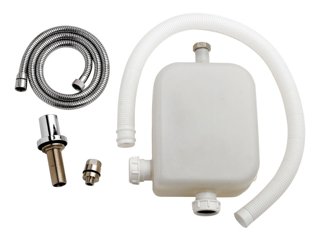 Nuie Deck Mounted Shower Kit with Hose - Chrome