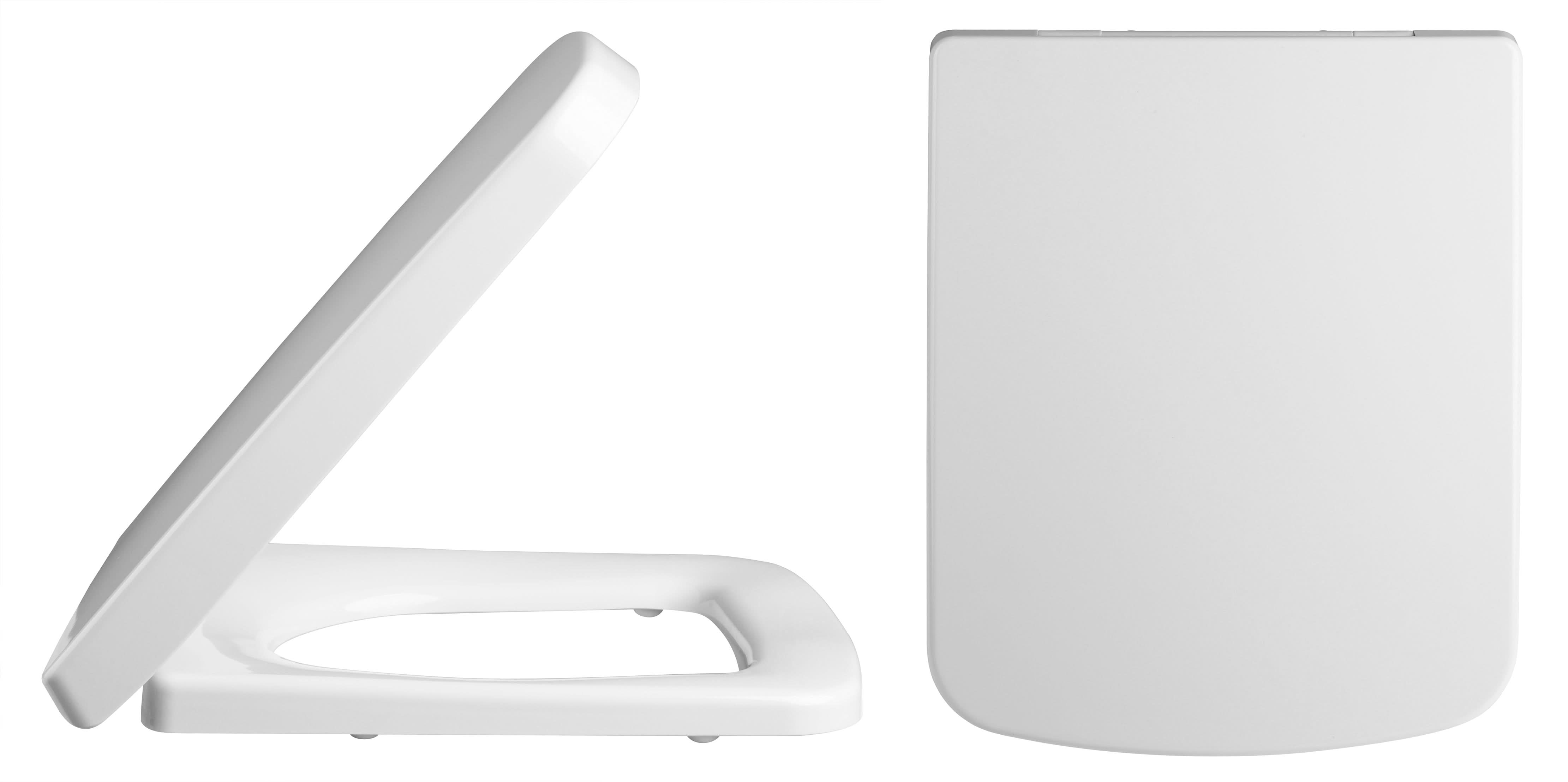 thumbnail image 2 of Elongated Toilet Seat , Quick-Release Hinges, Slow Close, Heavy Duty, Never Loosen, Aviation 2 of 14