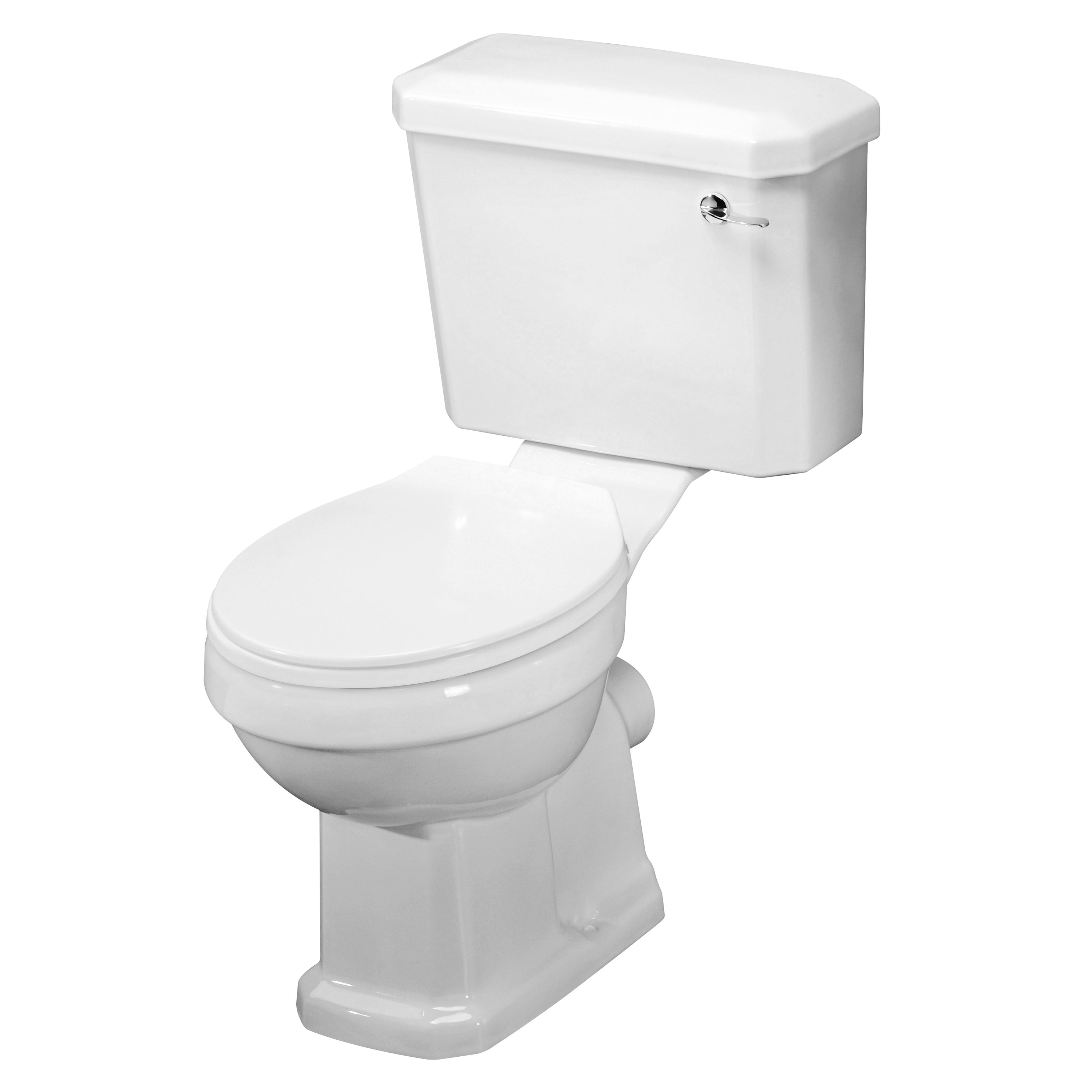 Nuie Carlton Close Coupled Toilet With Cistern And Soft Close Seat - White