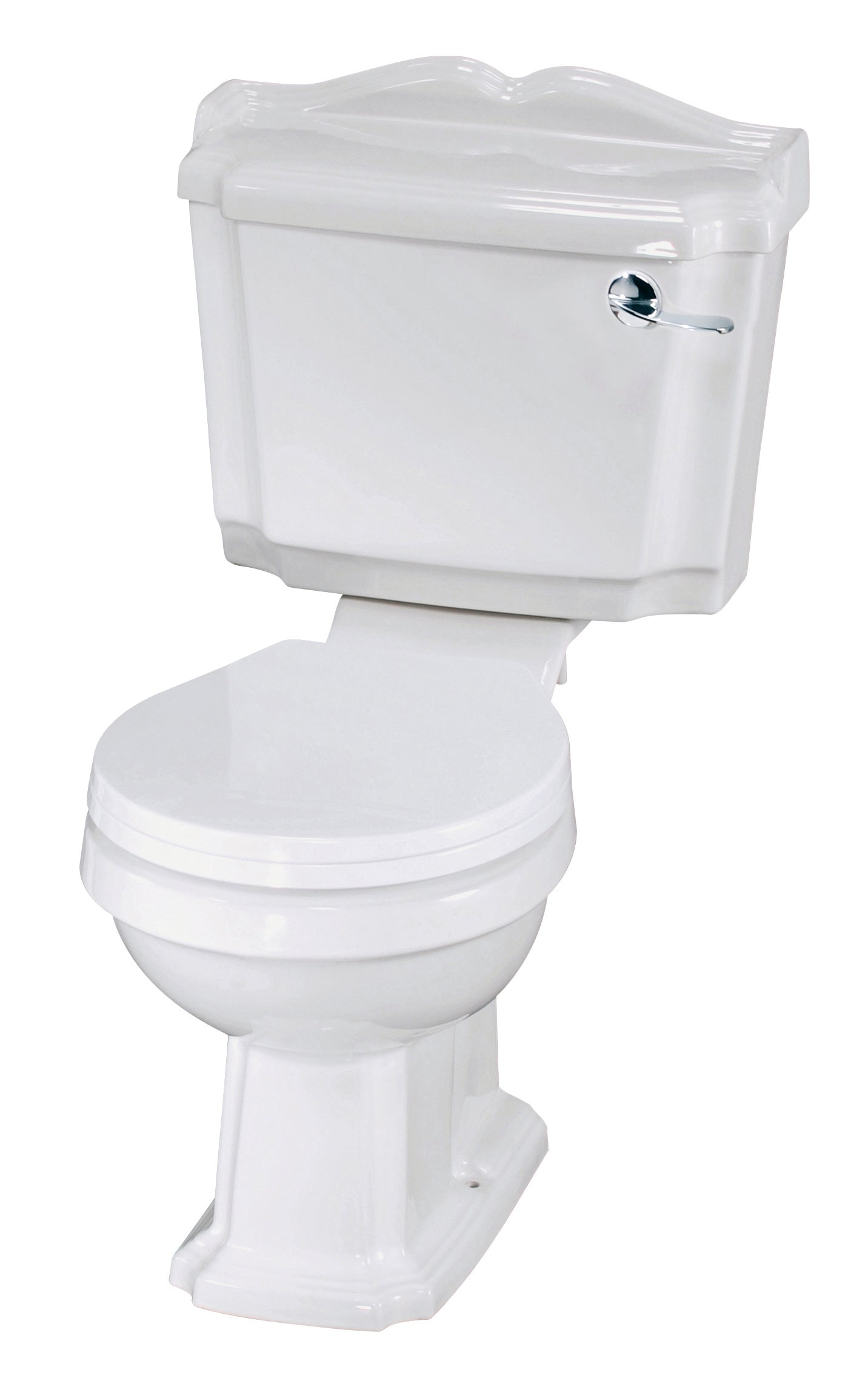 Nuie Legend Close Coupled Toilet With Cistern And Standard Close Seat - White