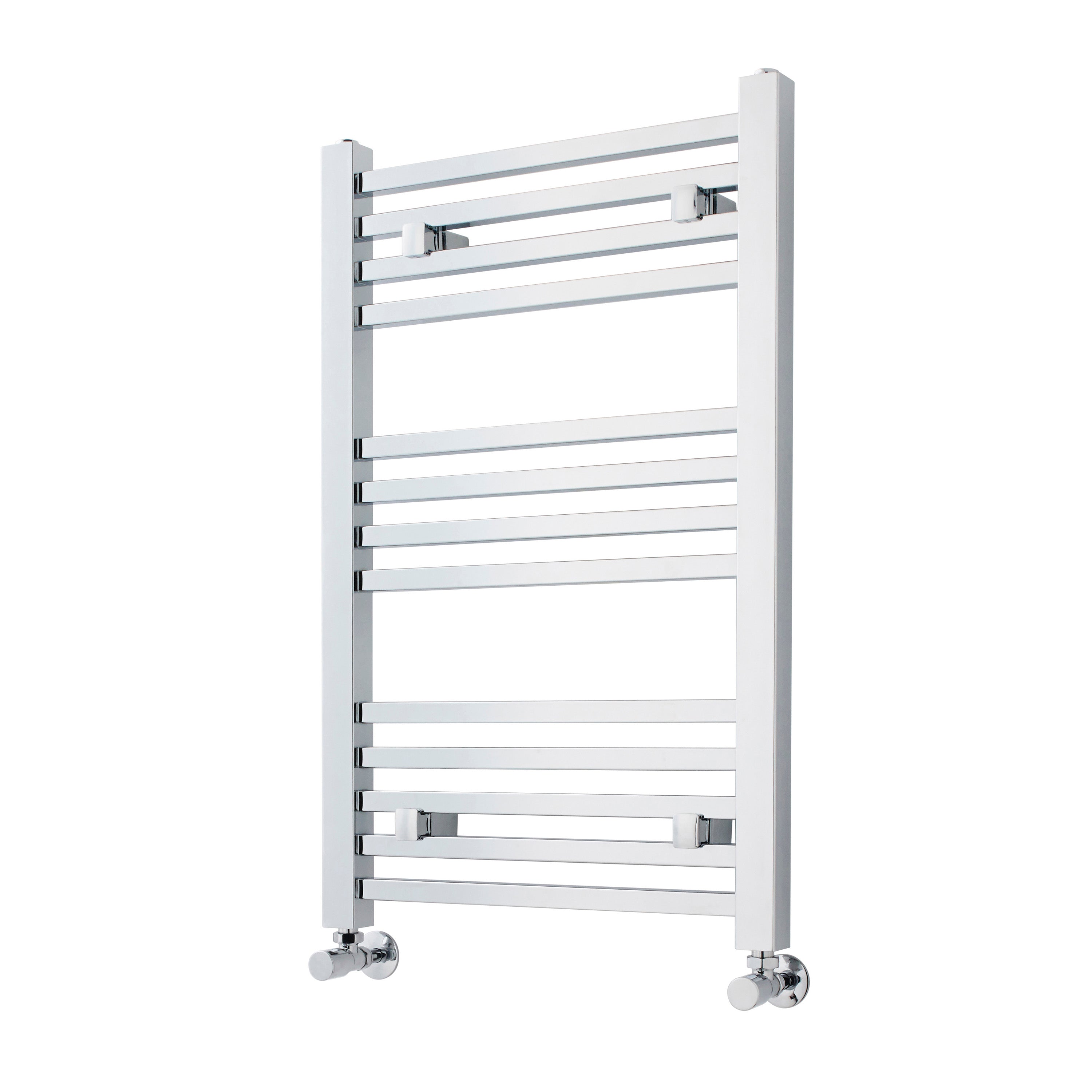 Nuie Straight Heated Towel Rail - 800mm x 500mm - Chrome