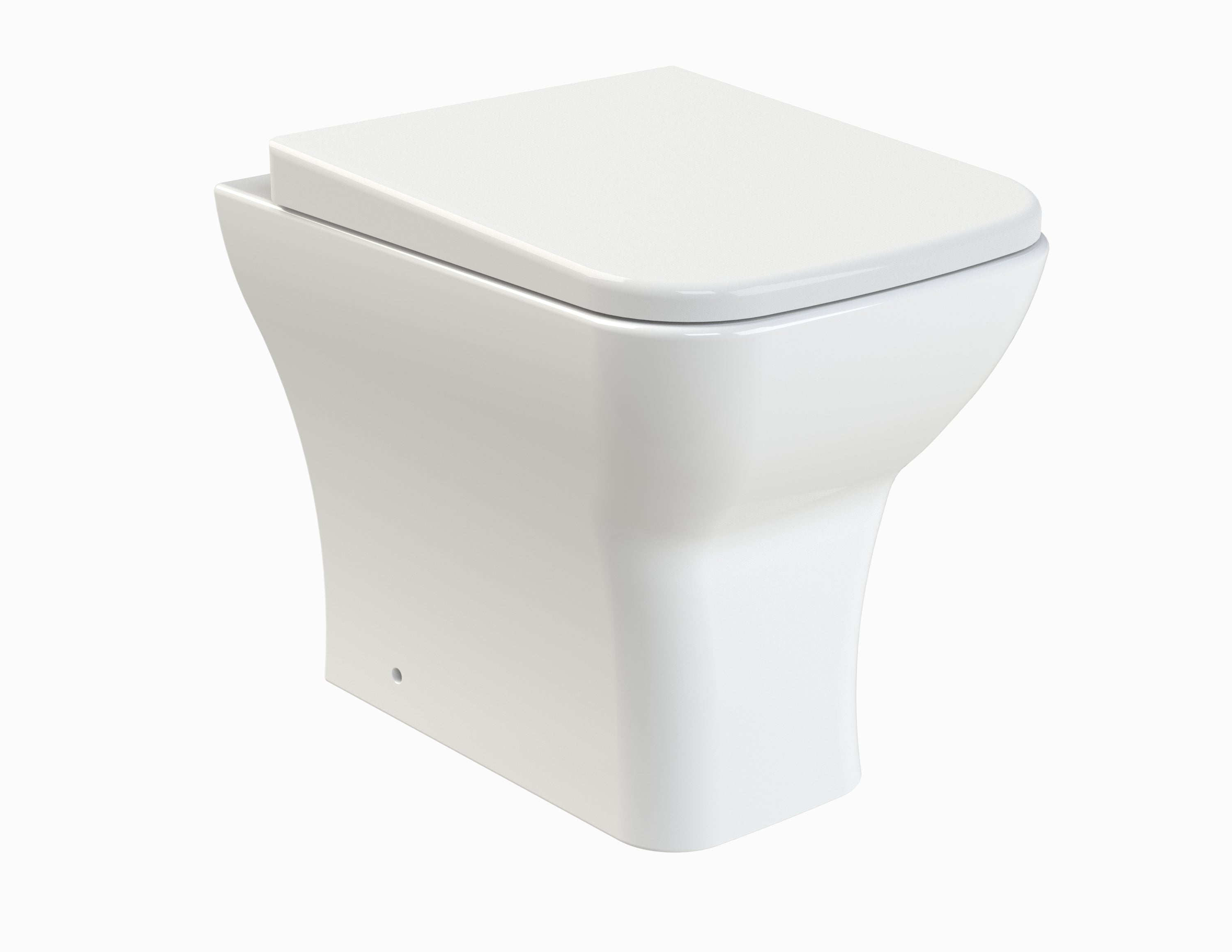 Nuie Ava Rimless Back to Wall Toilet With Soft Close Seat - White