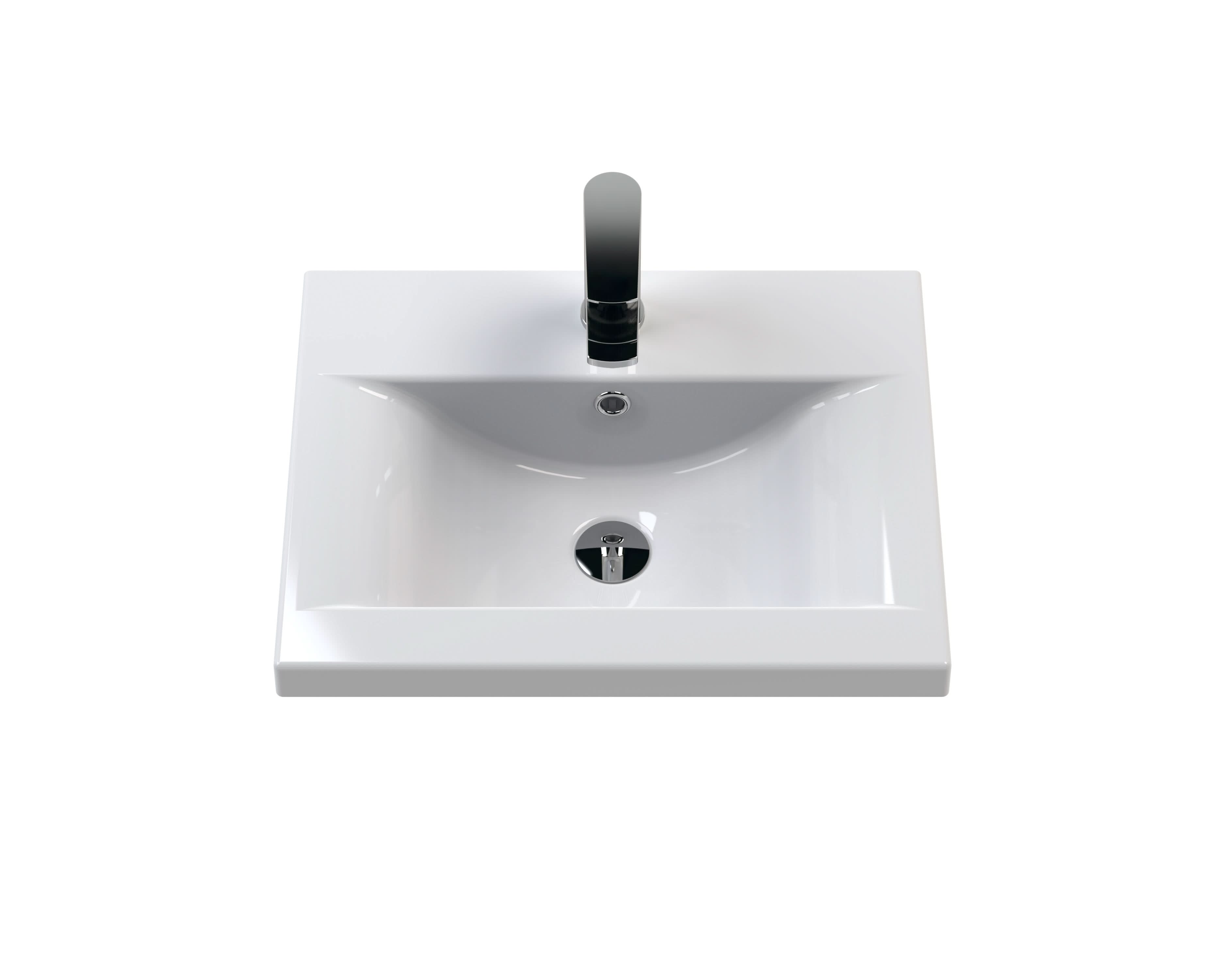 Nuie Deco 2 Drawer Wall Hung Vanity Unit With Basin-1 500mm Wide