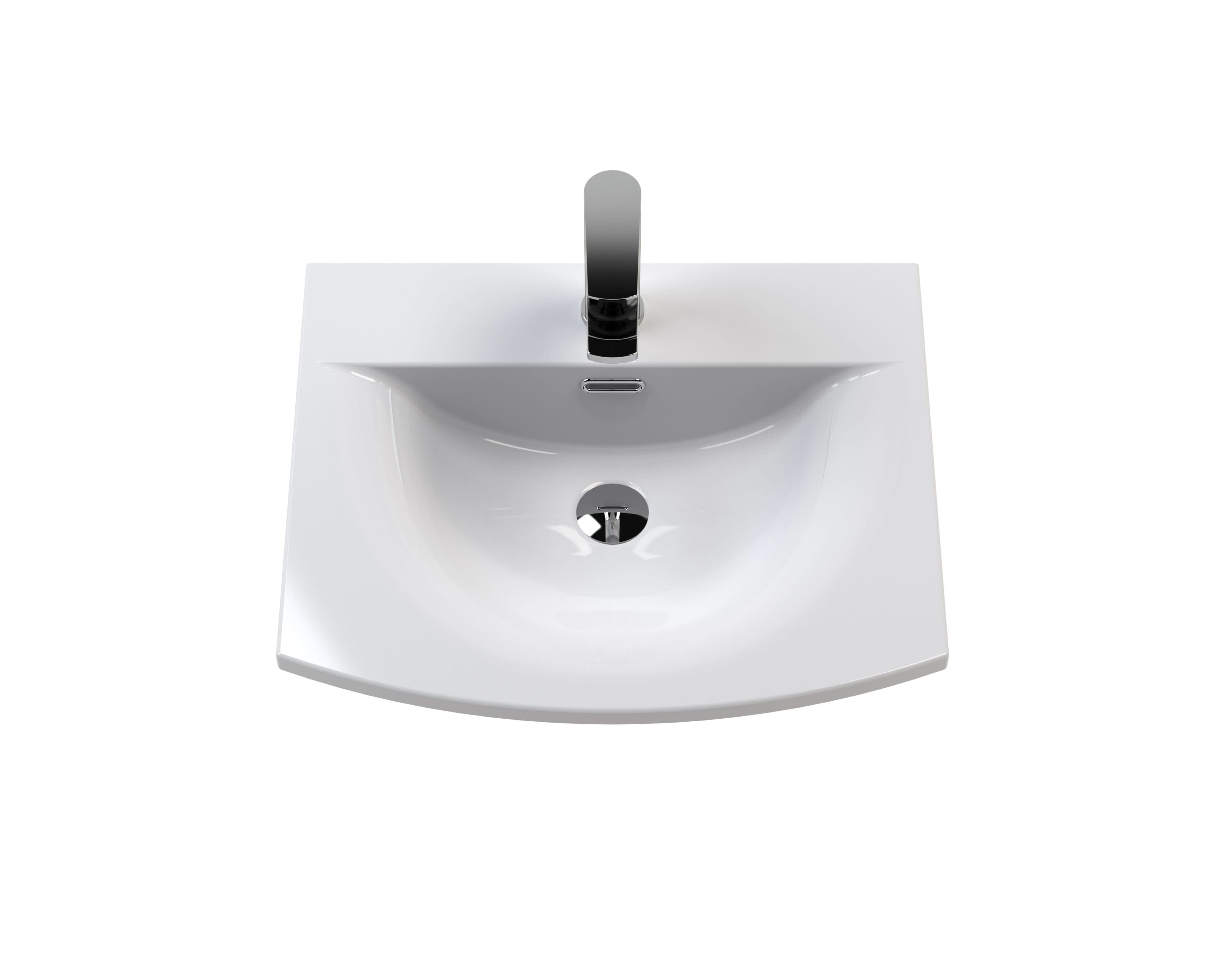 Nuie Deco 2 Drawer Wall Hung Vanity Unit With Basin-4 500mm Wide