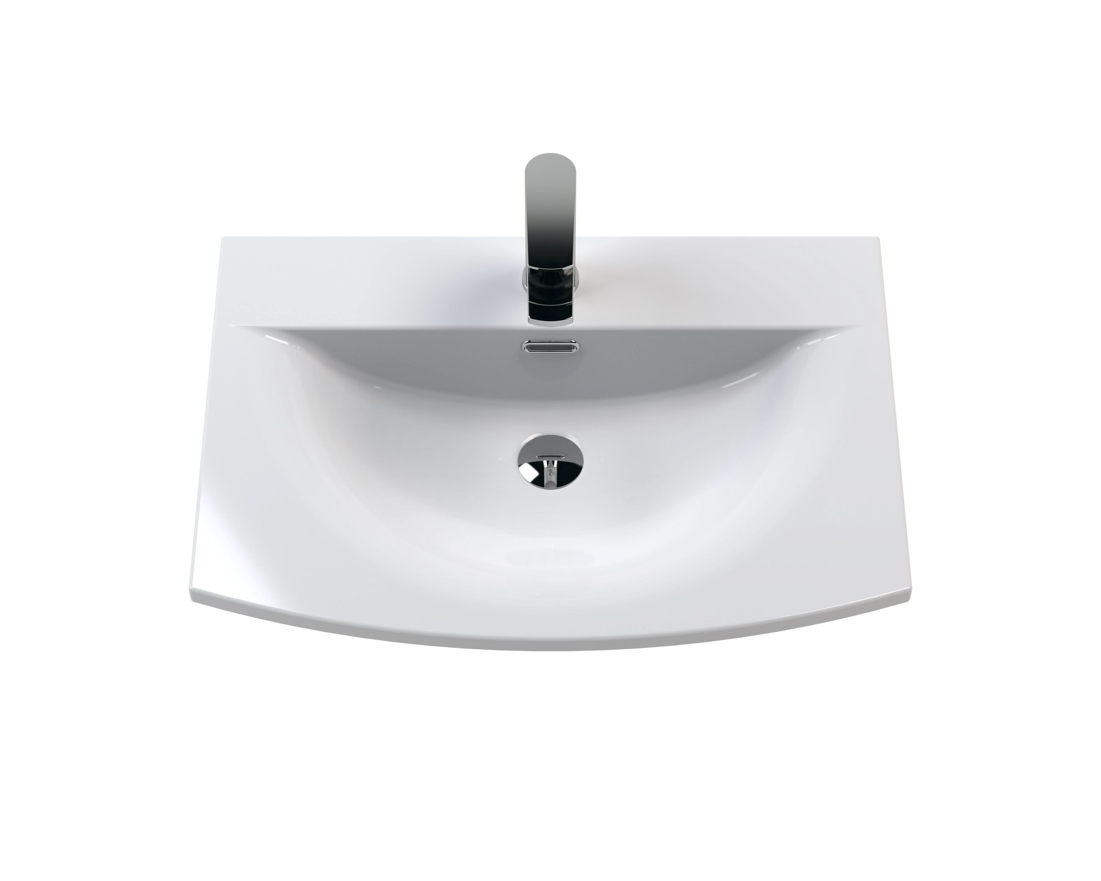 Nuie Deco 1 Drawer Wall Hung Vanity Unit With Basin-4 600mm Wide