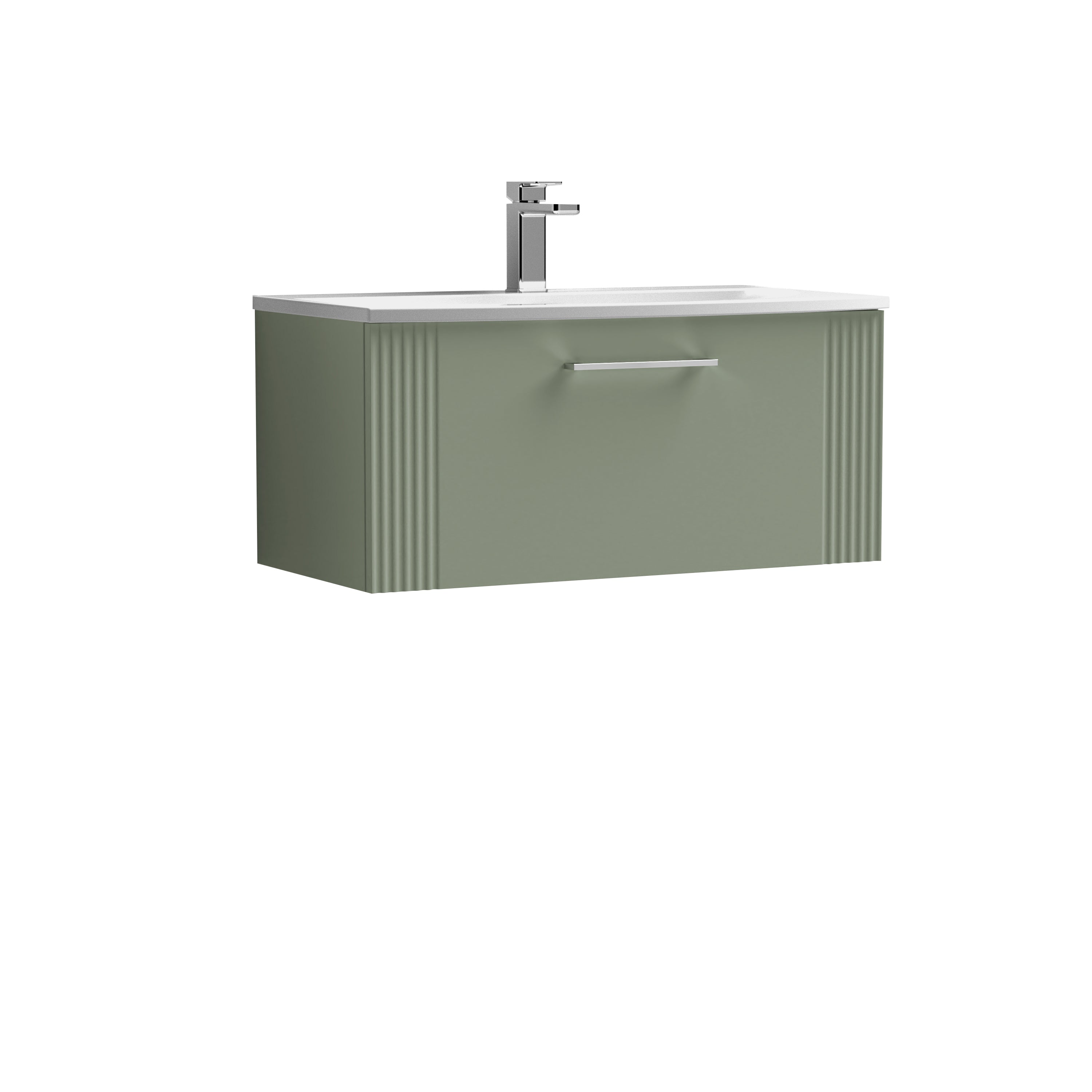 Nuie Deco 1 Drawer Wall Hung Vanity Unit With Basin-4 800mm Wide