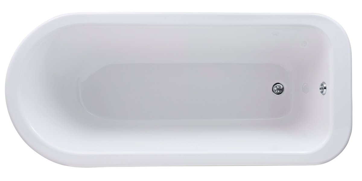 Old London Barnsbury Freestanding Bath Tub with Corbel Leg Set, Durable Single Ended Traditional Bathroom Style in White, 1700mm
