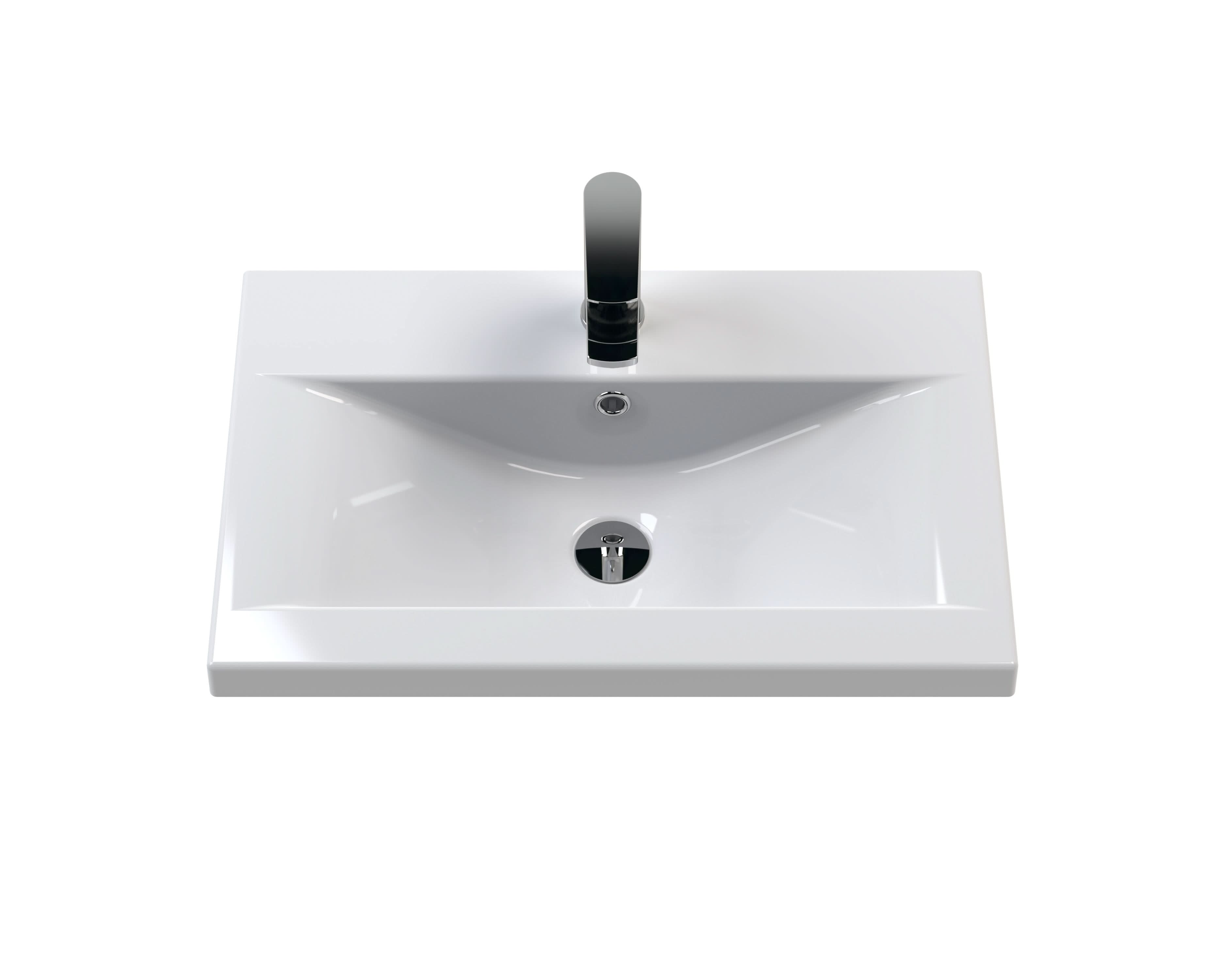 Nuie Deco 2 Door Floorstanding Vanity Unit With Basin-1 600mm Wide