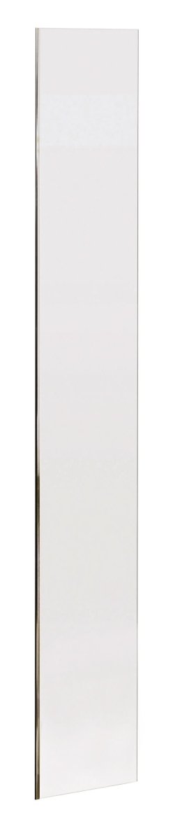 Hudson Reed Wetroom Return Screen Frameless, Durable Toughened Safety Glass Wet Room Glass Panels & Shower Screen in Chrome, 215mm