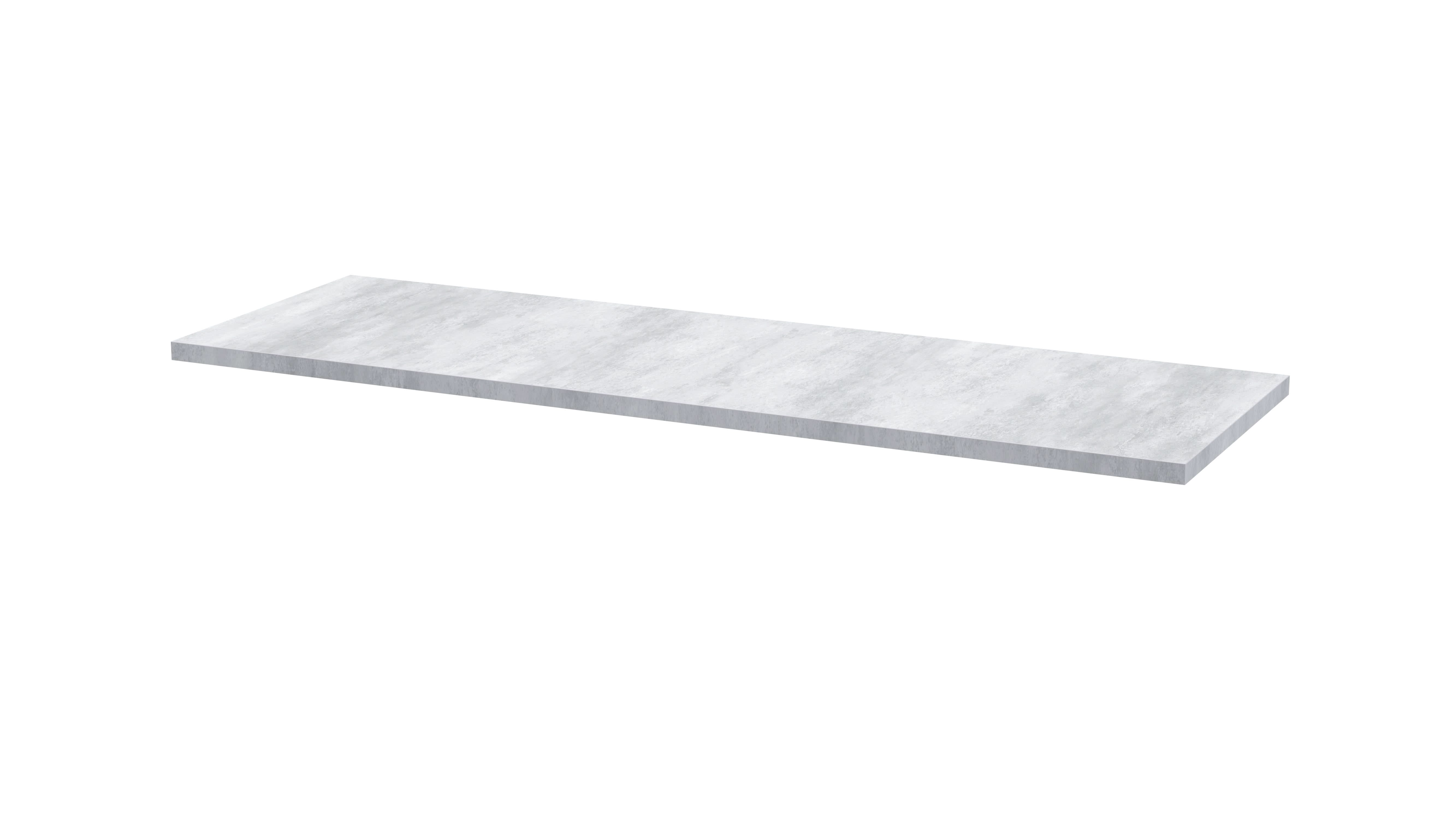 Hudson Reed Athena Laminate Worktop, Durable Stone-Look Bathroom Worktop for Vanity Units and Solid Surface Countertops in Premium Bellato Grey Finish, 1205mm