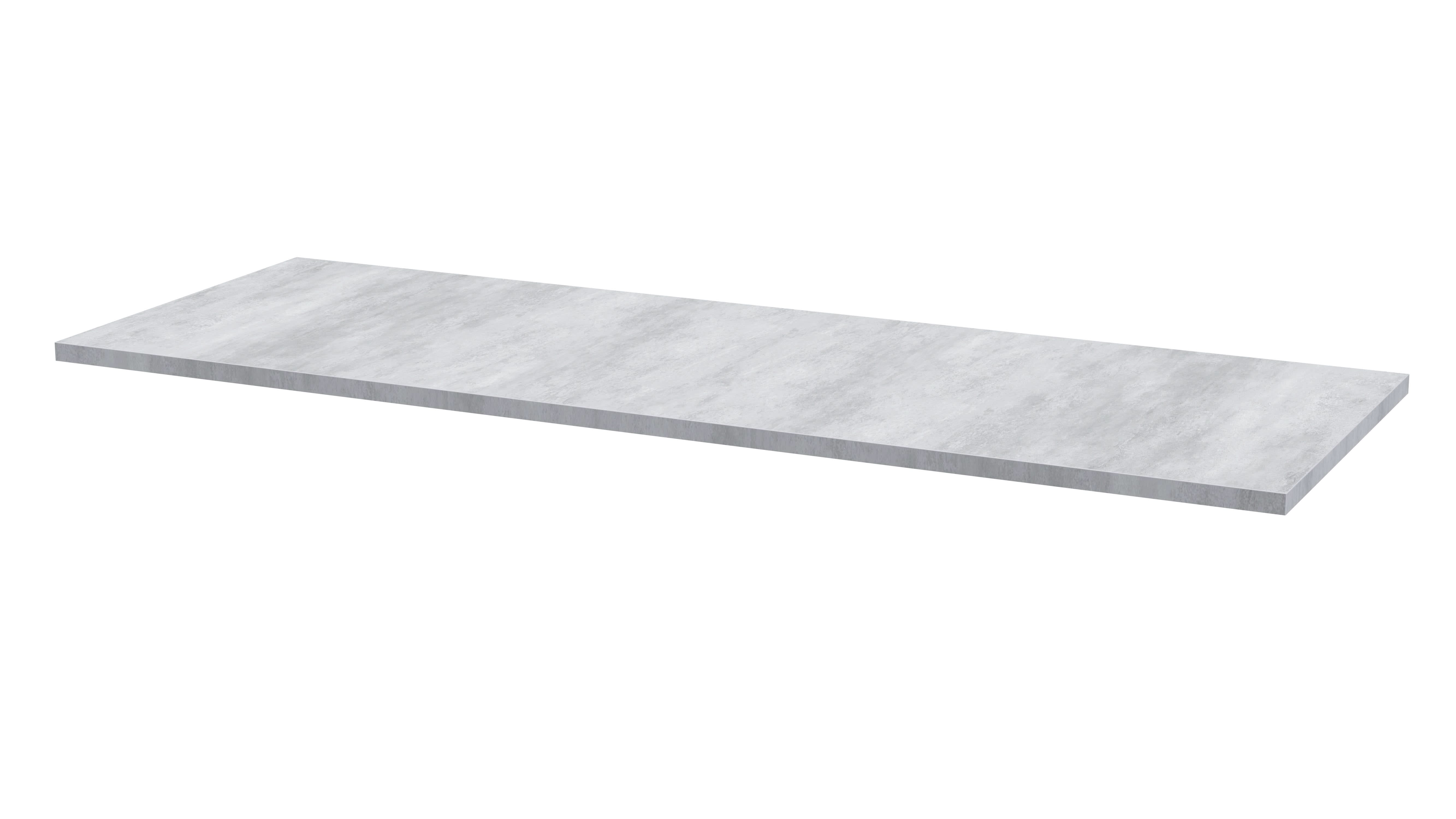 Hudson Reed Quartet Laminate Worktop, Durable Stone-Look Bathroom Worktop for Vanity Units and Solid Surface Countertops in Premium Bellato Grey Finish, 1440mm
