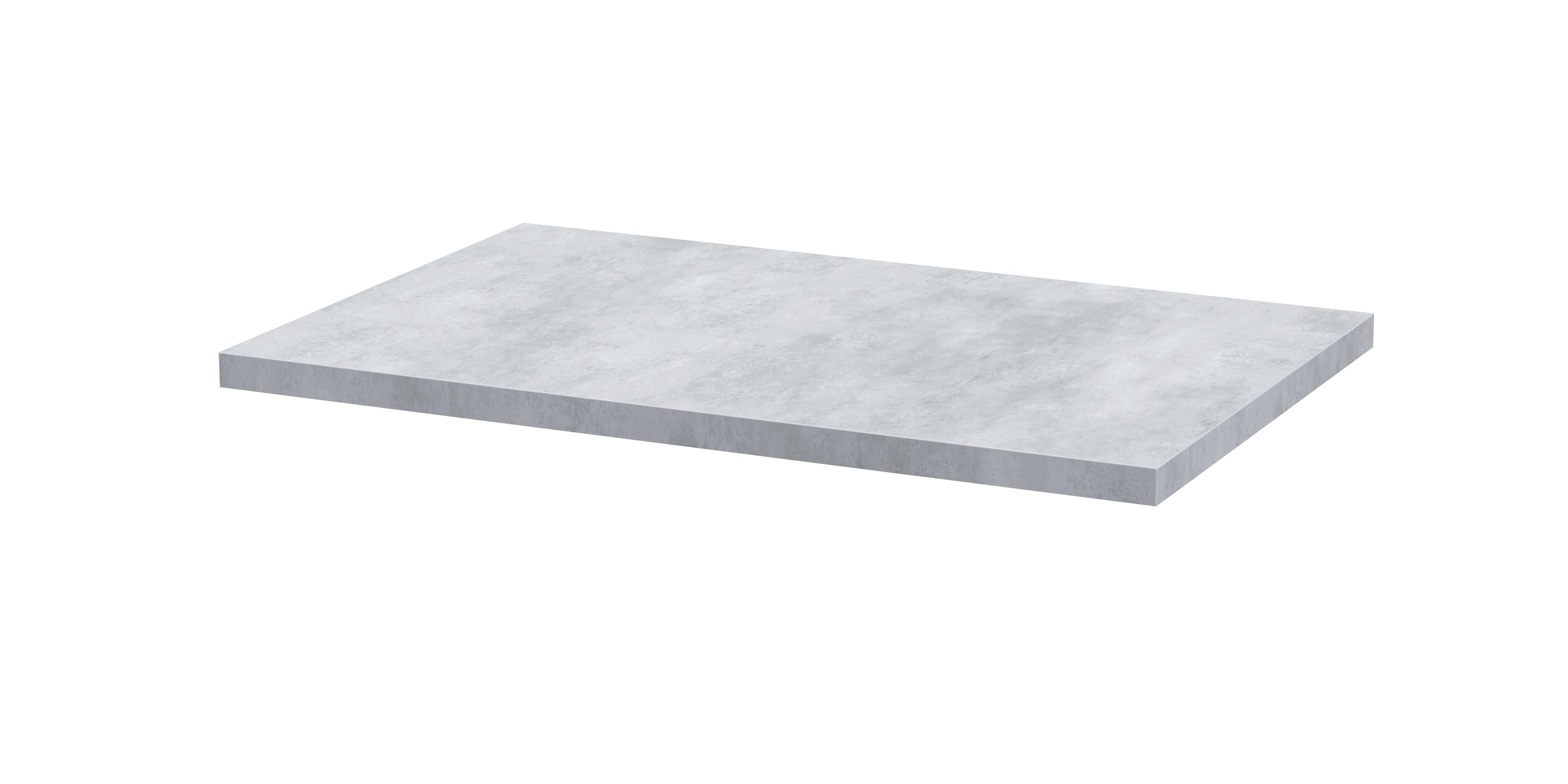 Hudson Reed Arno Laminate Worktop, Durable Stone-Look Bathroom Worktop for Vanity Units and Solid Surface Countertops in Premium Bellato Grey Finish, 600mm