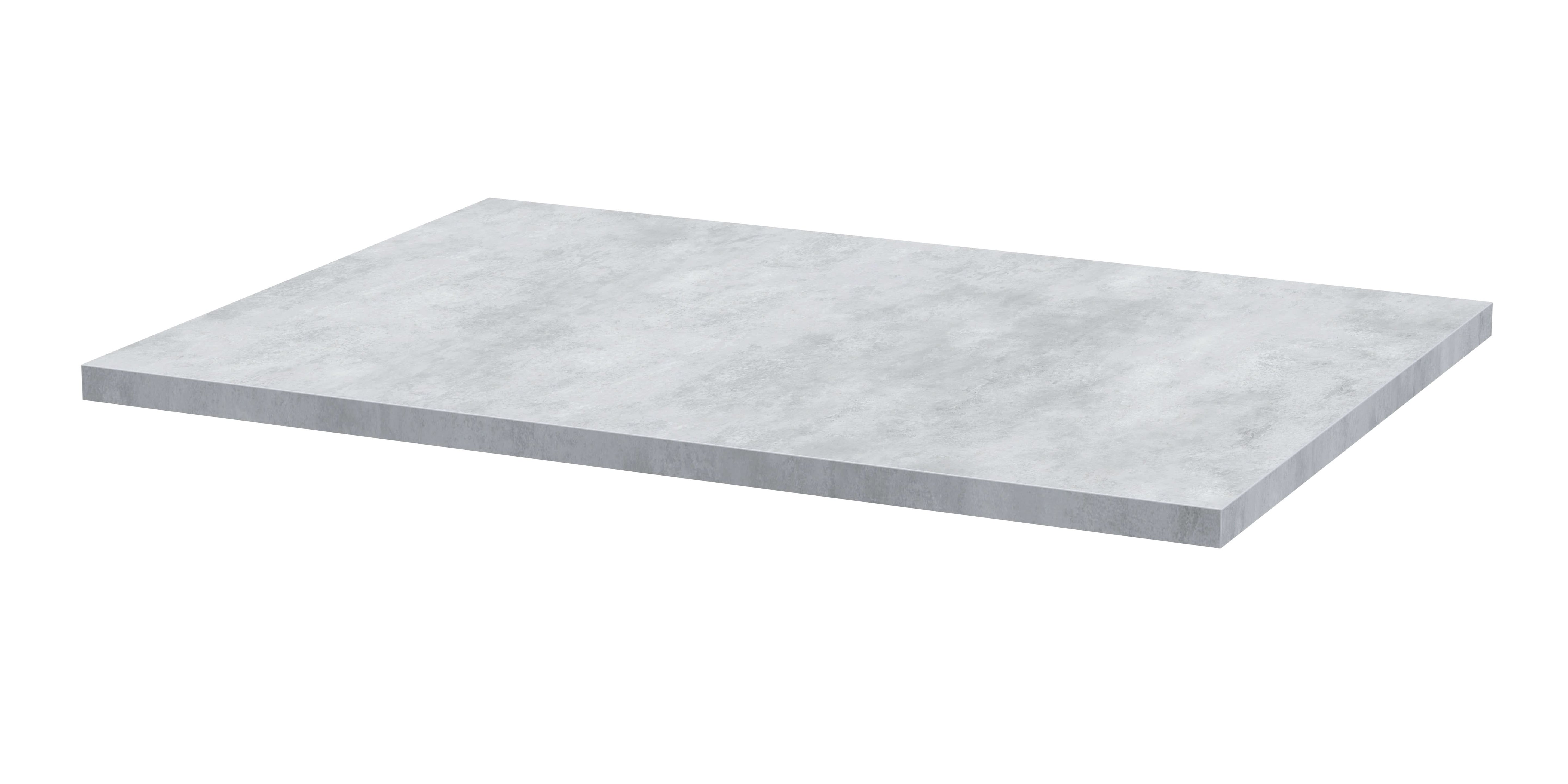 Hudson Reed Quartet Laminate Worktop, Durable Stone-Look Bathroom Worktop for Vanity Units and Solid Surface Countertops in Premium Bellato Grey Finish, 720mm