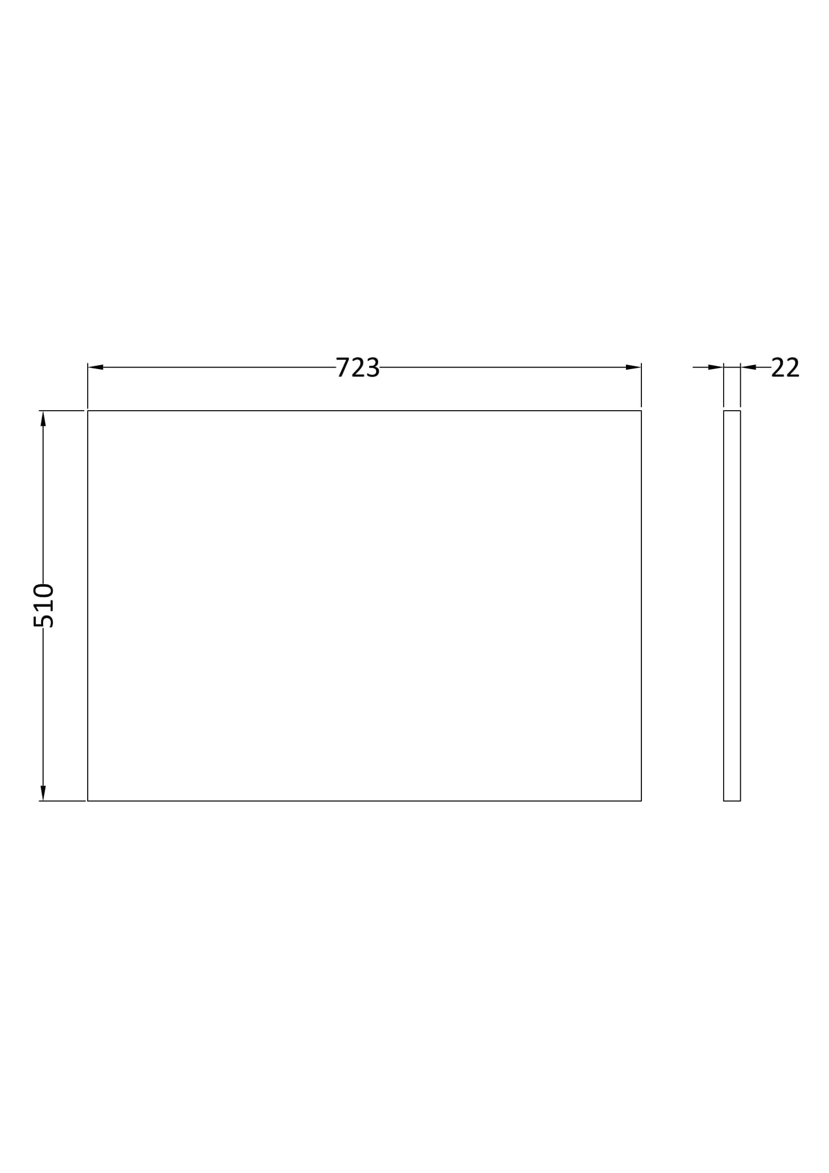 Hudson Reed Quartet Laminate Worktop, Durable Stone-Look Bathroom Worktop for Vanity Units and Solid Surface Countertops in Premium Bellato Grey Finish, 720mm