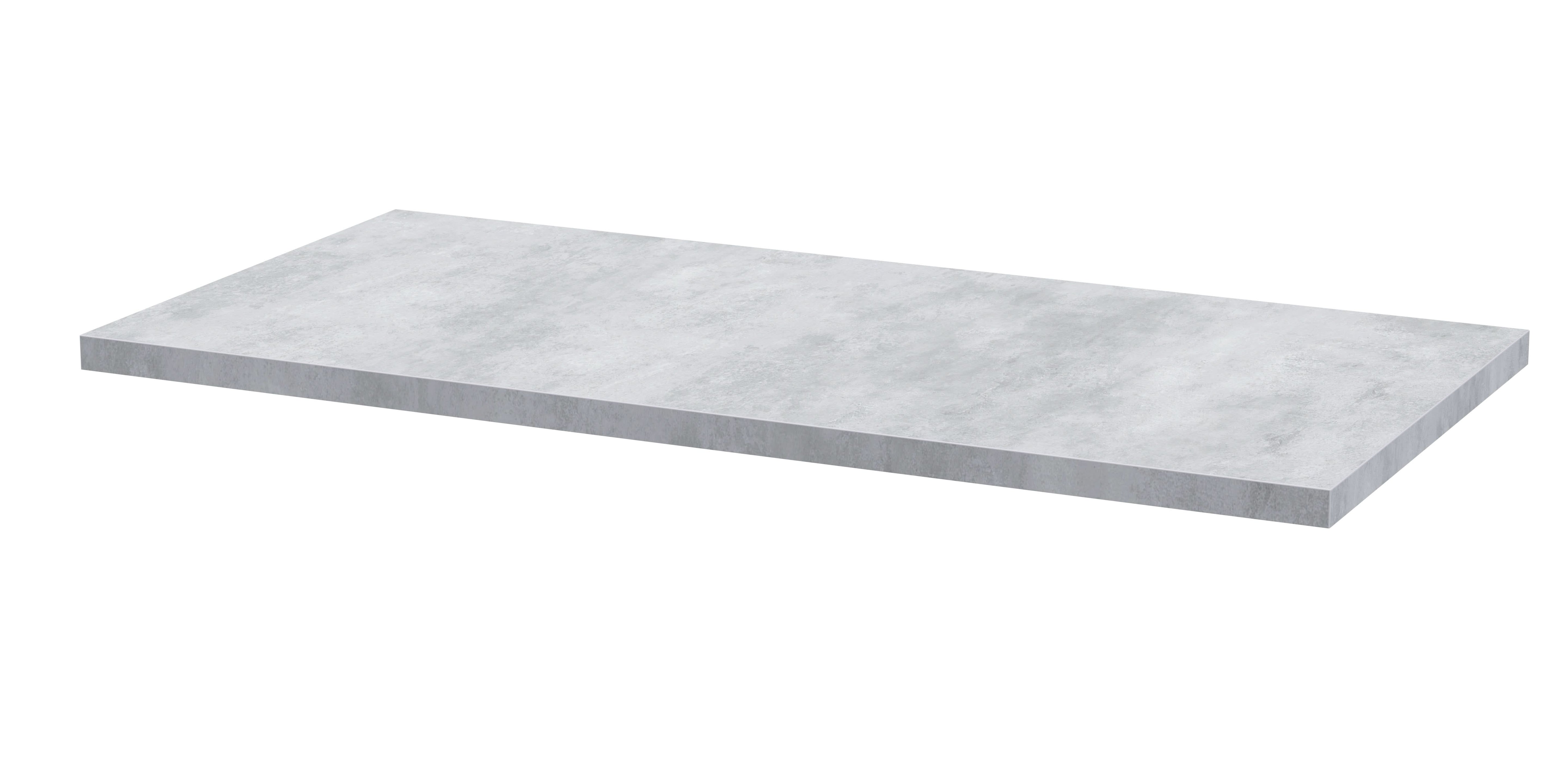 Hudson Reed Arno Laminate Worktop, Durable Stone-Look Bathroom Worktop for Vanity Units and Solid Surface Countertops in Premium Bellato Grey Finish, 800mm