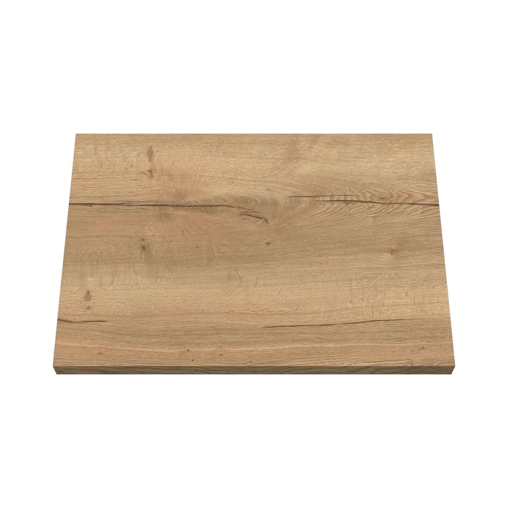 Hudson Reed Solid Surface Worktop for Bathroom Vanities, Durable Stone Countertop for Modern Bathroom and Vanity Units in Premium Autumn Oak Finish, 1200mm