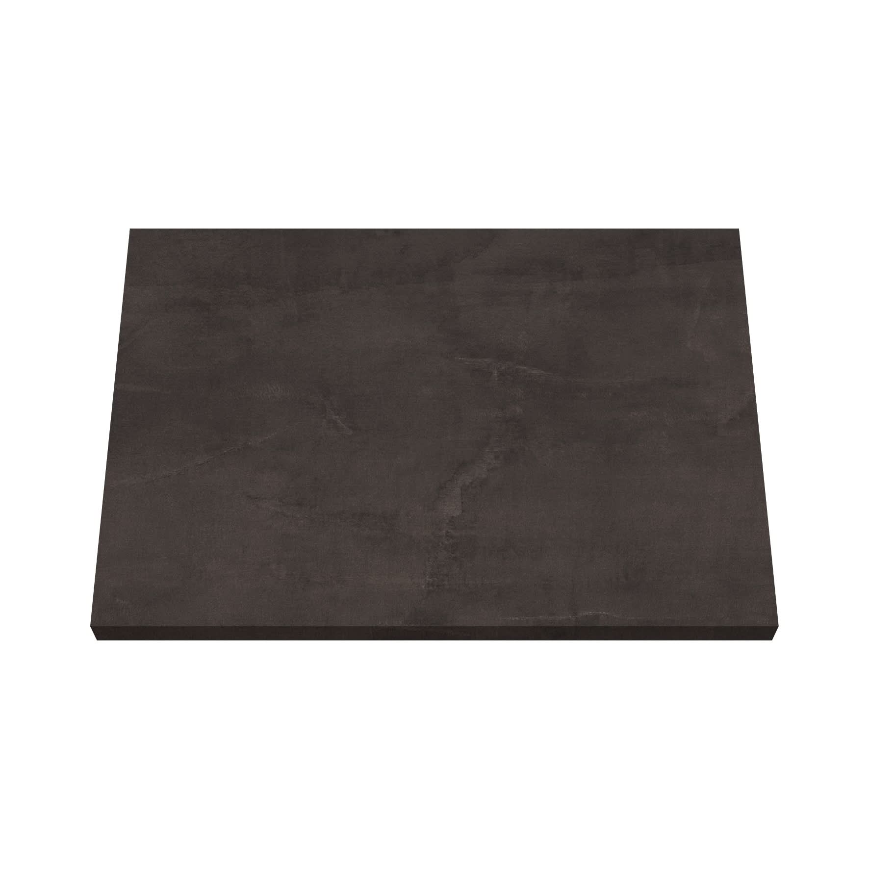 Hudson Reed Solid Surface Worktop for Bathroom Vanities, Durable Stone Countertop for Modern Bathroom and Vanity Units in Premium Metallic Slate Finish, 1200mm