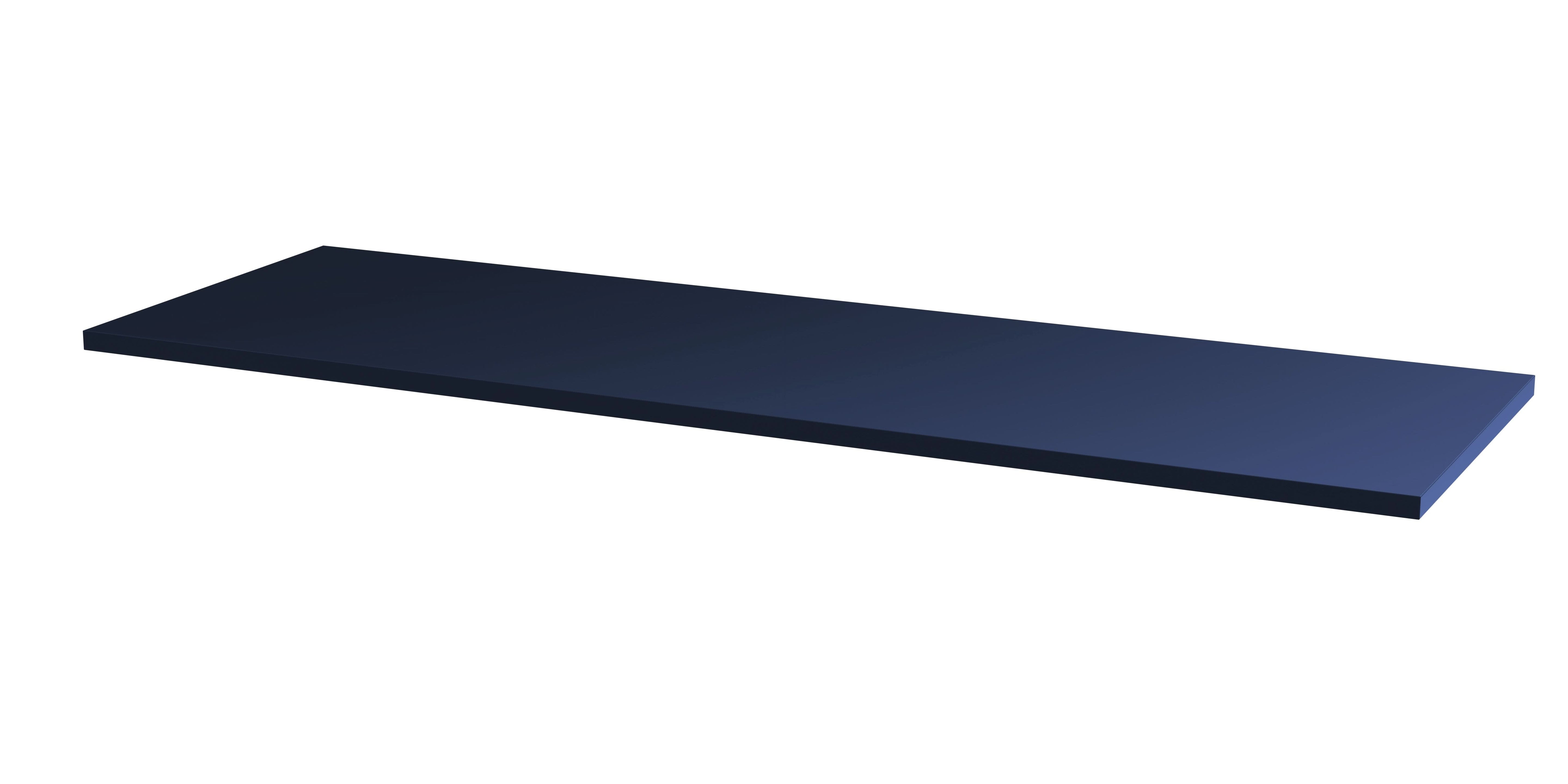 Hudson Reed Solid Surface Worktop for Bathroom Vanities, Durable Stone Countertop for Modern Bathroom and Vanity Units in Premium Midnight Blue Finish, 1200mm