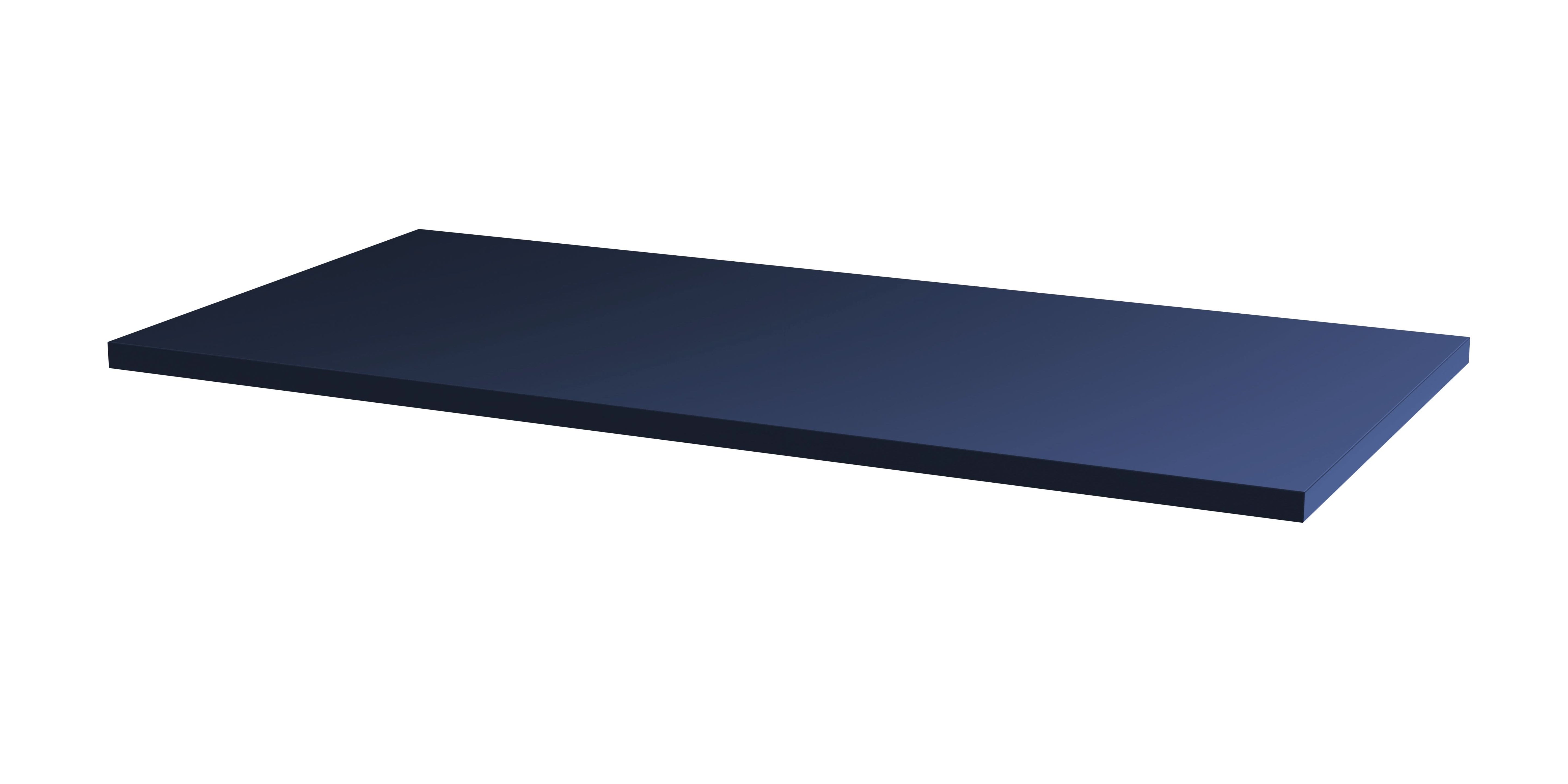 Hudson Reed Solid Surface Worktop for Bathroom Vanities, Durable Stone Countertop for Modern Bathroom and Vanity Units in Premium Midnight Blue, 800mm