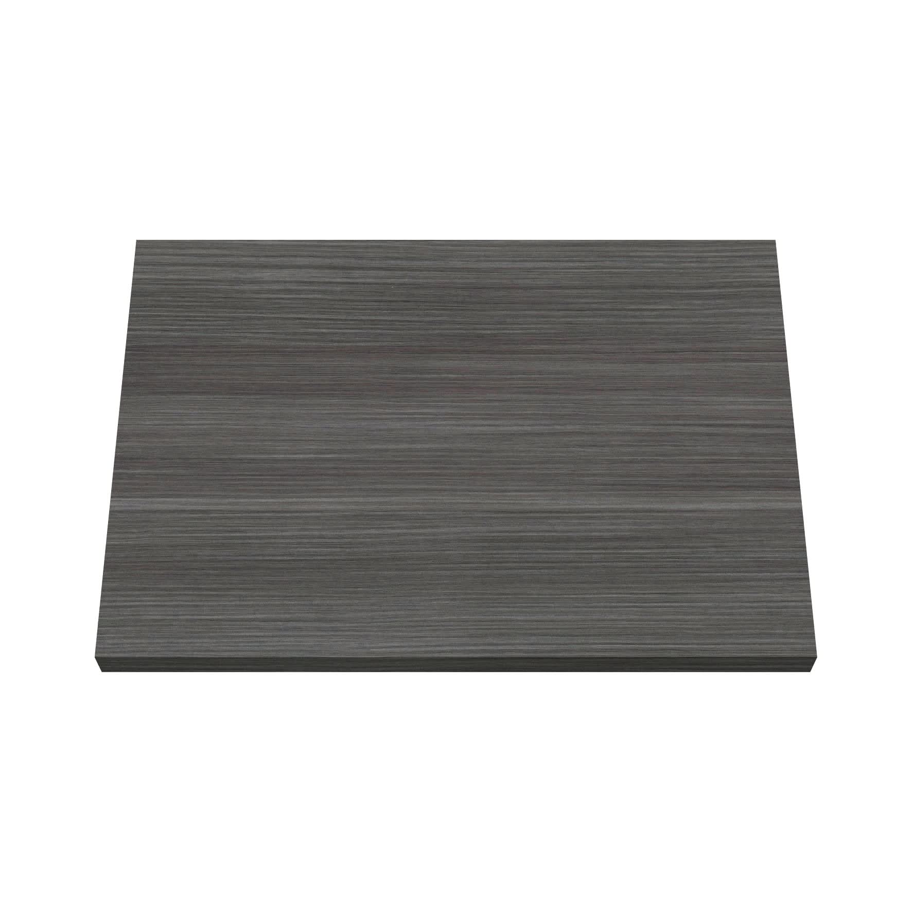 Hudson Reed Arno Solid Surface Worktop for Bathroom Vanities, Durable Stone Countertop for Modern Bathroom and Vanity Units in Premium Anthracite, 1200mm