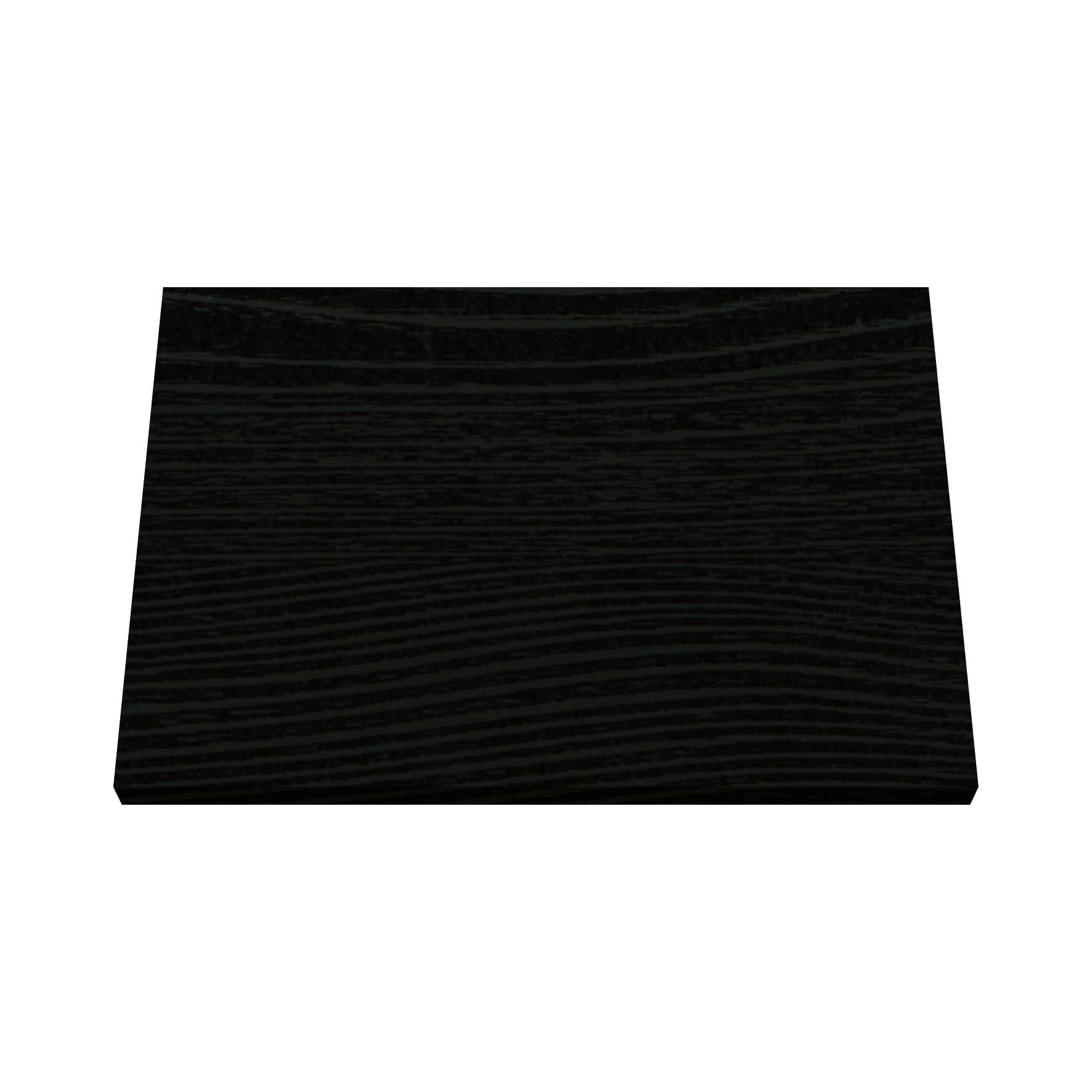 Hudson Reed Arno Solid Surface Worktop for Bathroom Vanities, Durable Stone Countertop for Modern Bathroom and Vanity Units in Premium Charcoal Black, 1200mm