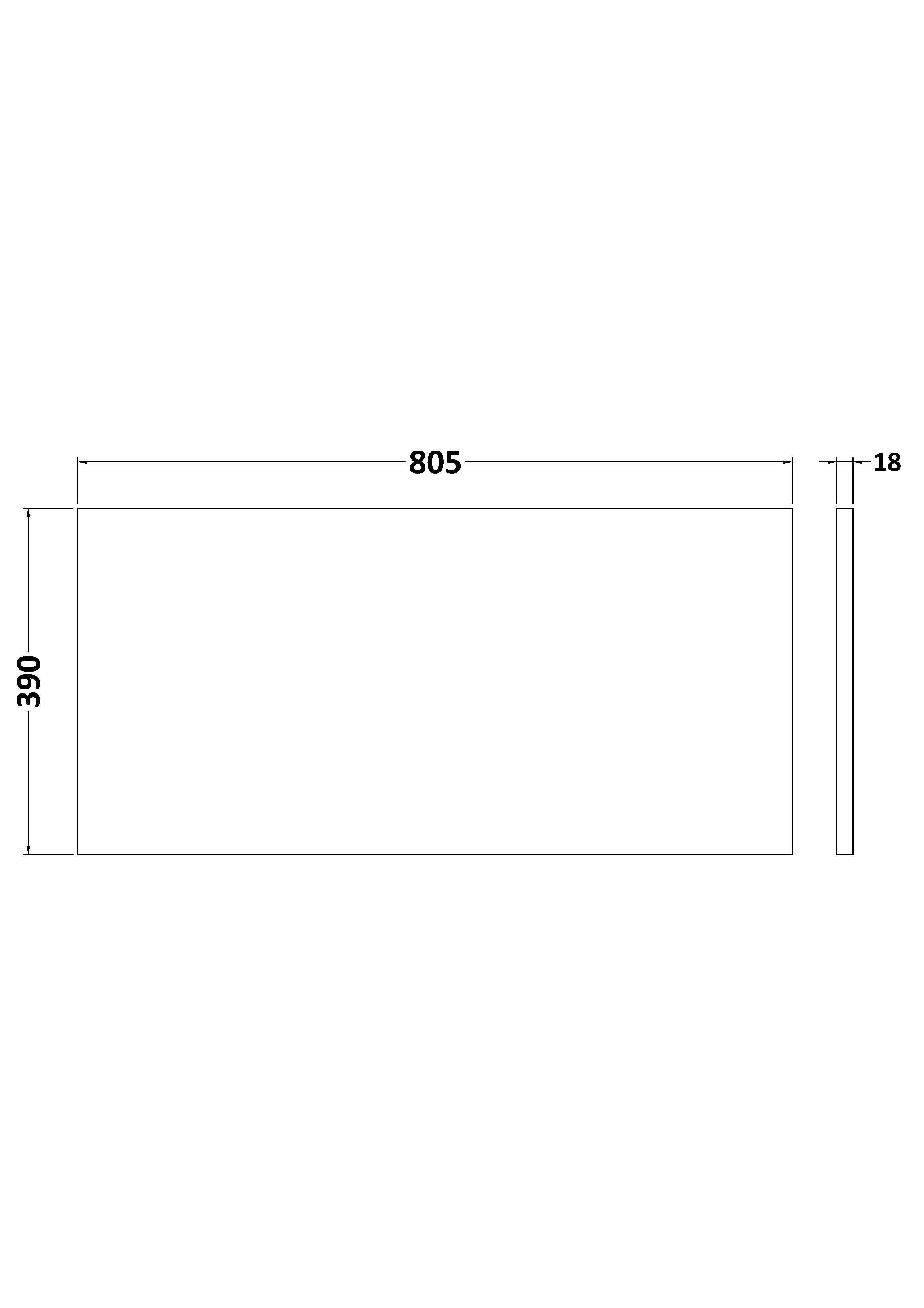 Hudson Reed Arno Solid Surface Worktop for Bathroom Vanities, Durable Stone Countertop for Modern Bathroom and Vanity Units in Premium Charcoal Black, 800mm
