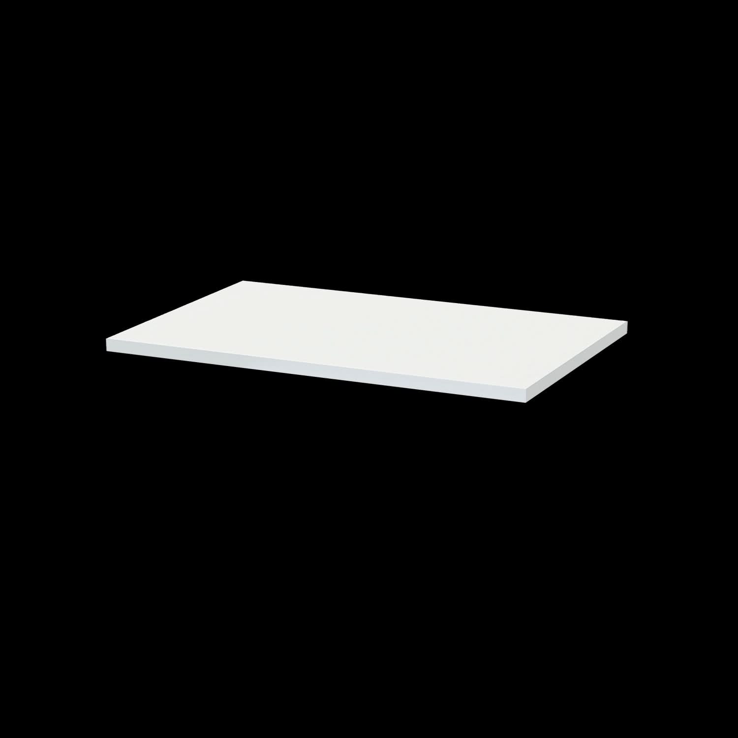 Hudson Reed Solid Surface Worktop for Bathroom Vanities, Durable Stone Countertop for Modern Bathroom and Vanity Units in Premium Satin White, 600mm
