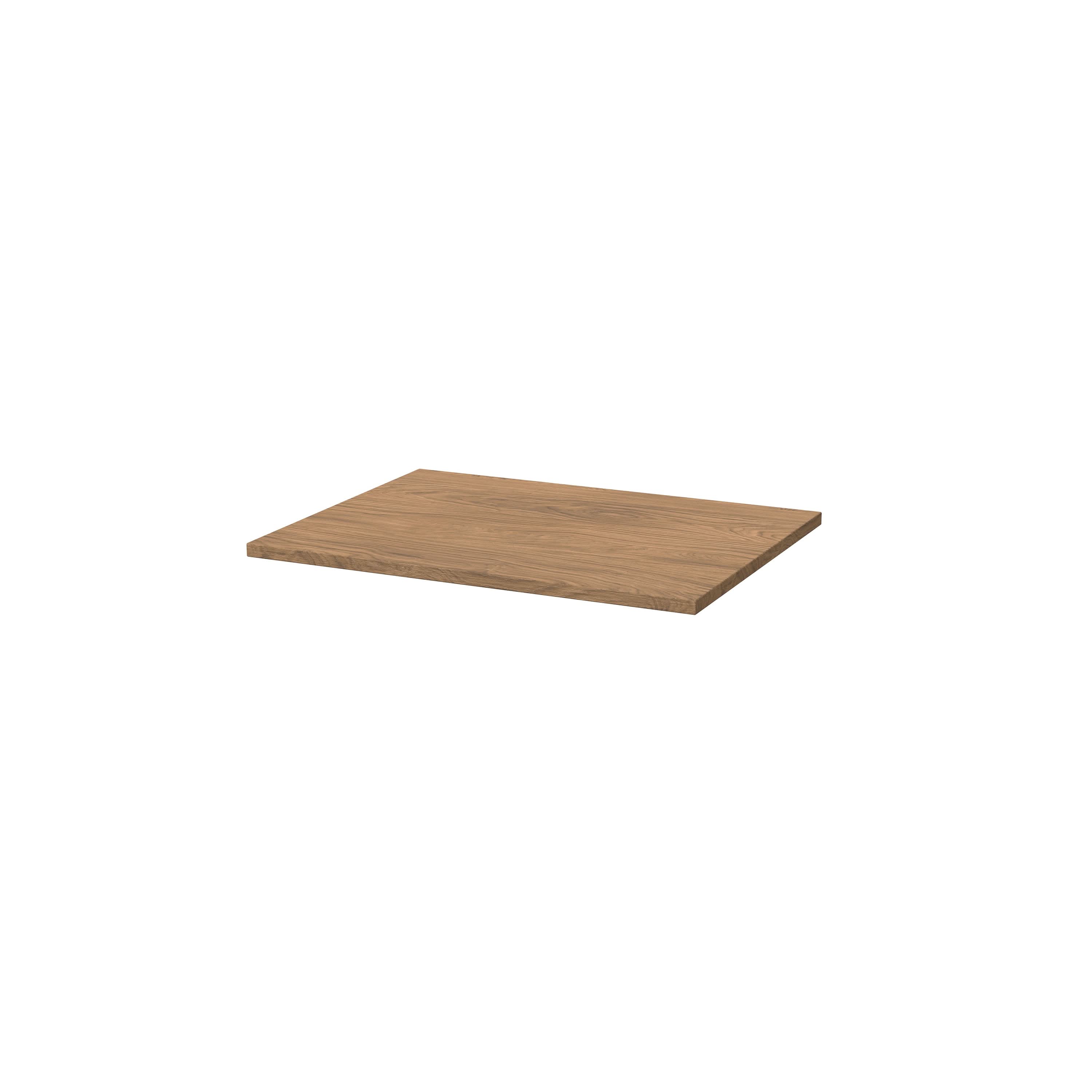 Hudson Reed Solid Surface Worktop for Bathroom Vanities, Durable Stone Countertop for Modern Bathroom and Vanity Units in Premium Antique Oak, 600mm