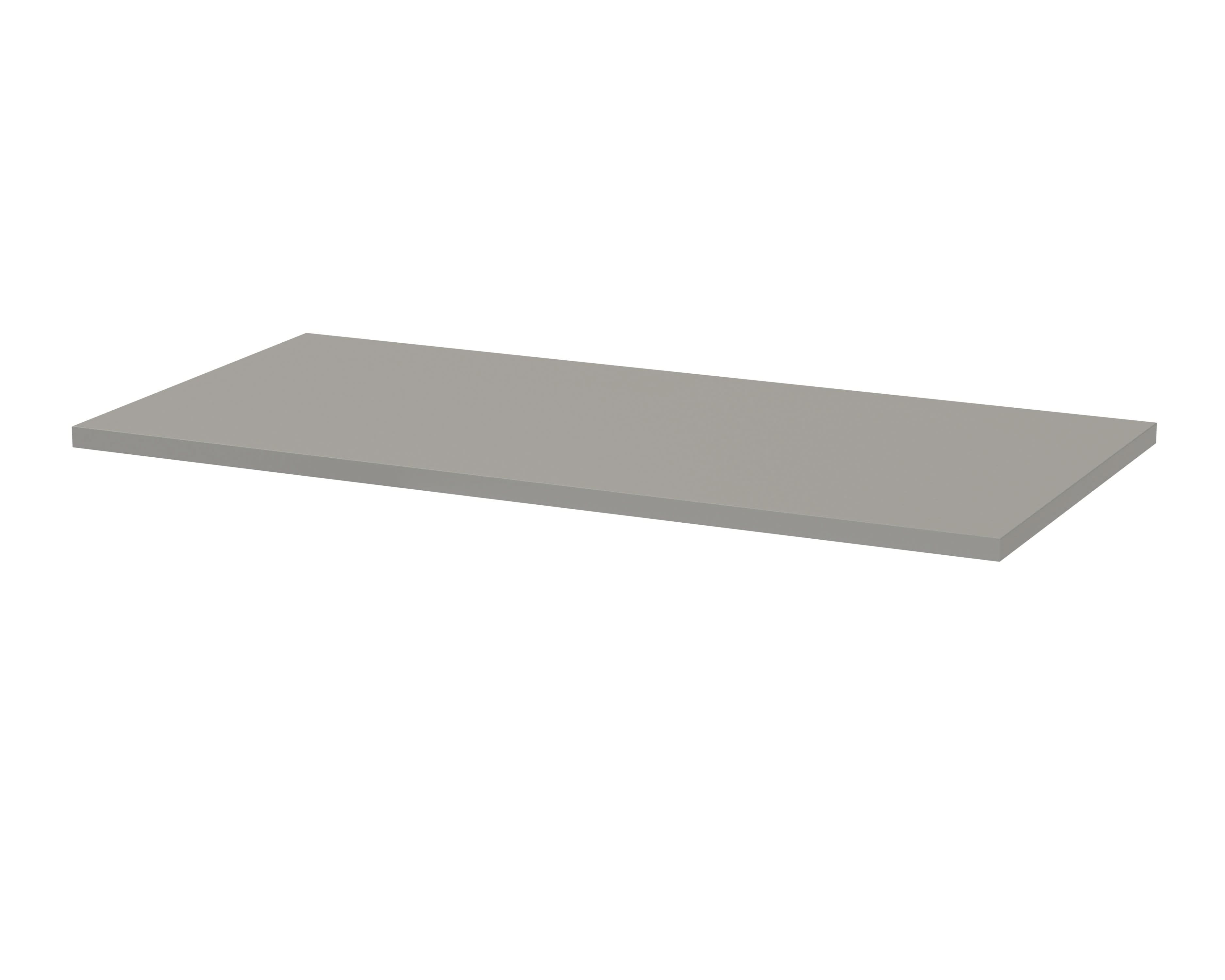 Hudson Reed Solid Surface Worktop for Bathroom Vanities, Durable Stone Countertop for Modern Bathroom and Vanity Units in Premium Satin Grey, 800mm