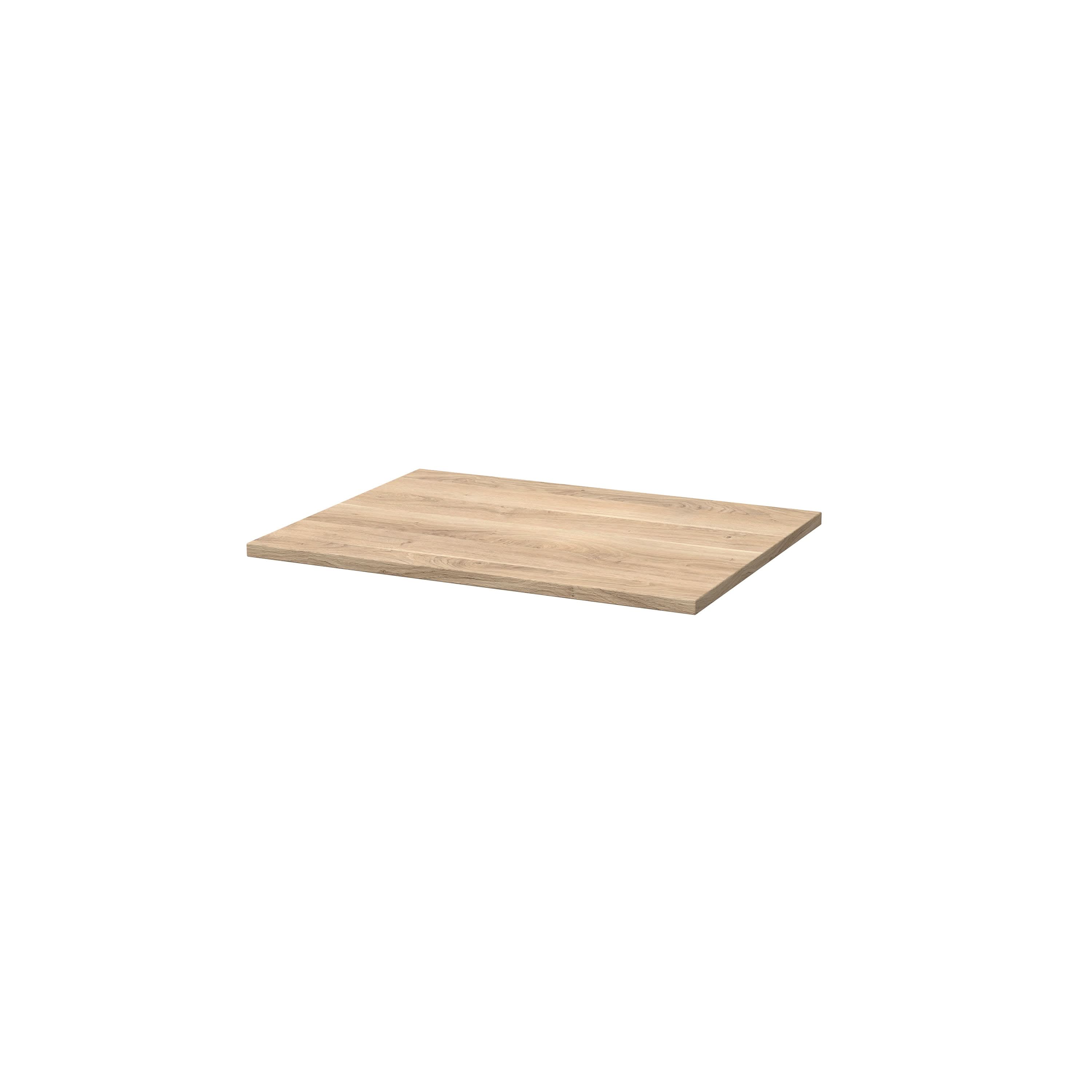 Hudson Reed Solid Surface Worktop for Bathroom Vanities, Durable Stone Countertop for Modern Bathroom and Vanity Units in Premium Bleached Cuneo Oak, 600mm