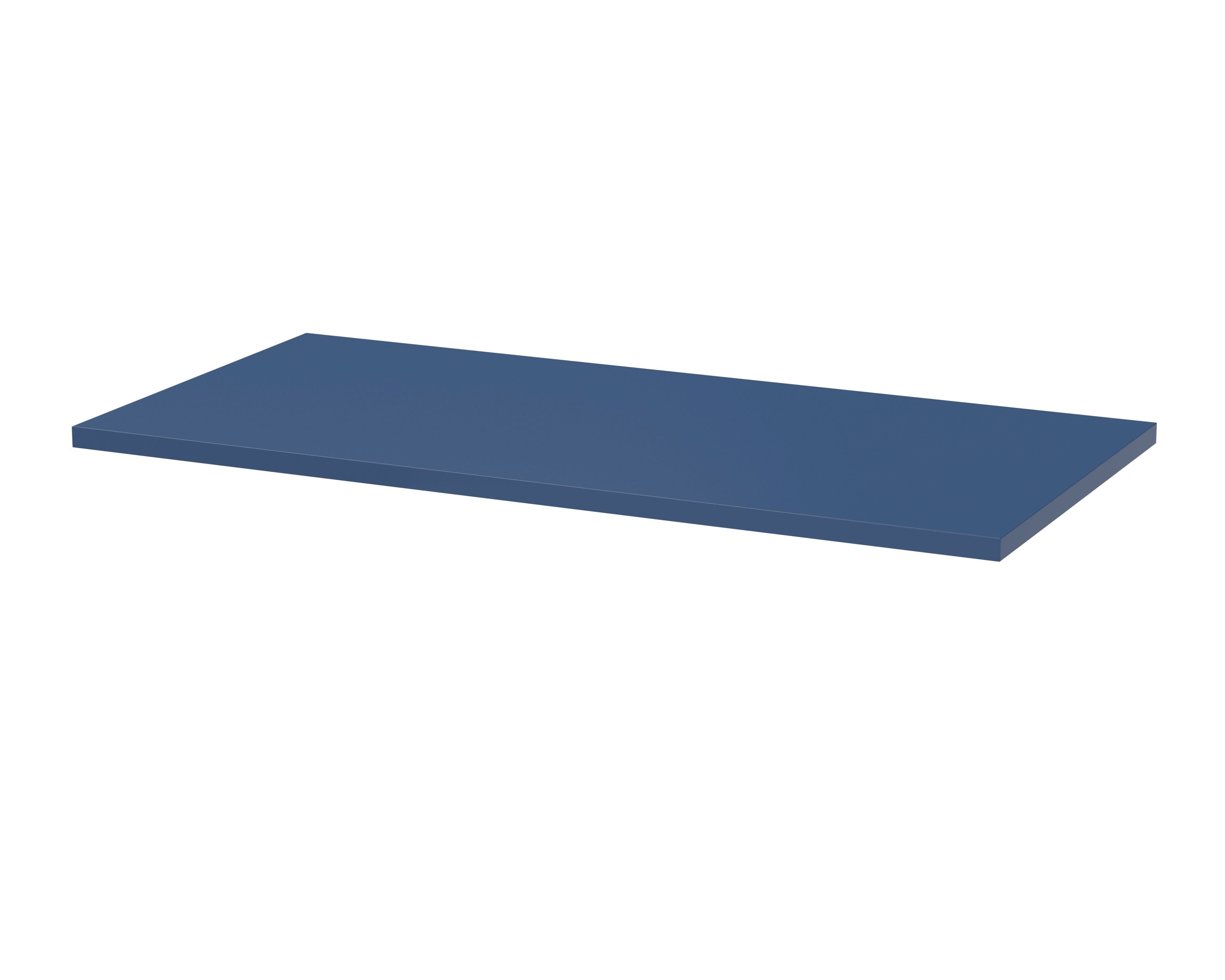 Hudson Reed Solid Surface Worktop for Bathroom Vanities, Durable Stone Countertop for Modern Bathroom and Vanity Units in Premium Satin Blue, 800mm